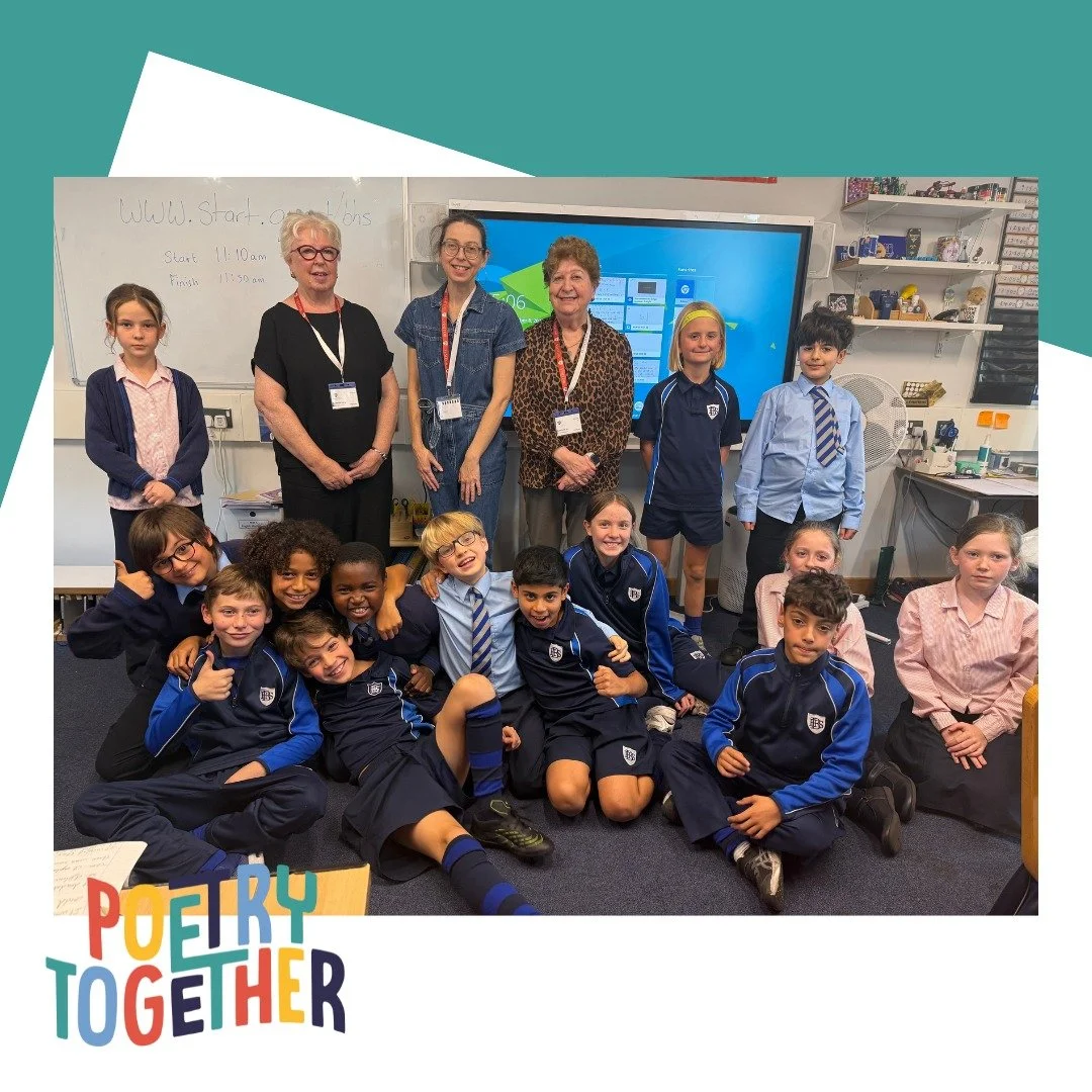 Towards the end of last year, our Poet on the Road Kate Wakeling visited Bassett House School.

What followed was a wonderful day of poetry between the students and some older visitors.

Teacher Sarah expressed that they all enjoyed the workshop with