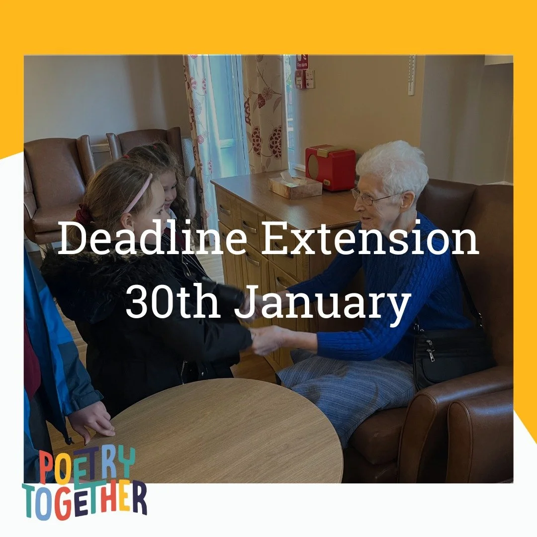The Poetry Together competition deadline has been extended until 30th January. Please send poems and photos to poetrytogether@dukeseducation.com.

Entries will be judged and announcements made in early February.

Thank you to everyone who has taken p