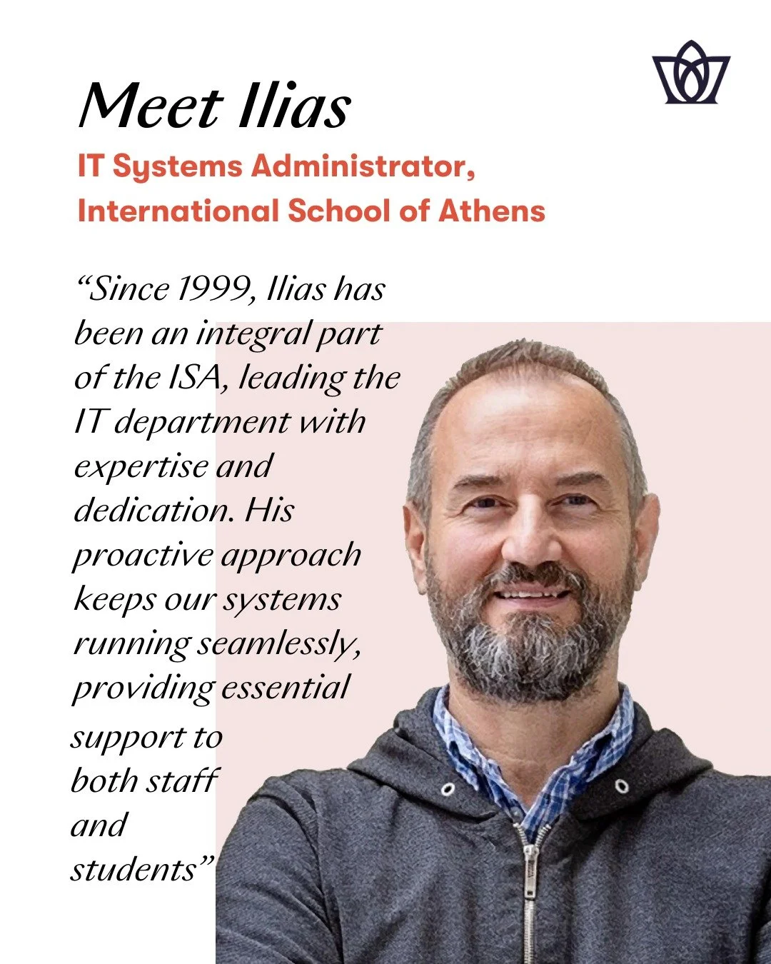 Meet Ilias, IT Systems Administrator at International School of Athens.

Like every successful organisation, Dukes Education has teams of dedicated people working behind the scenes; these are the people out of the limelight, the ones that work dilige