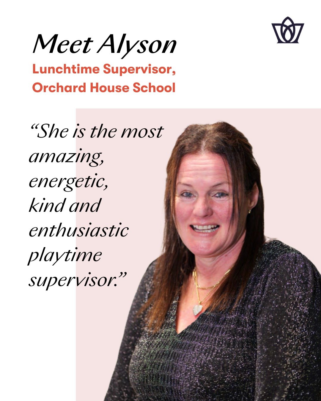 Meet Alyson, Lunchtime Supervisor at Orchard House School.

Like every successful organisation, Dukes Education has teams of dedicated people working behind the scenes; these are the people out of the limelight, the ones that work diligently, quietly