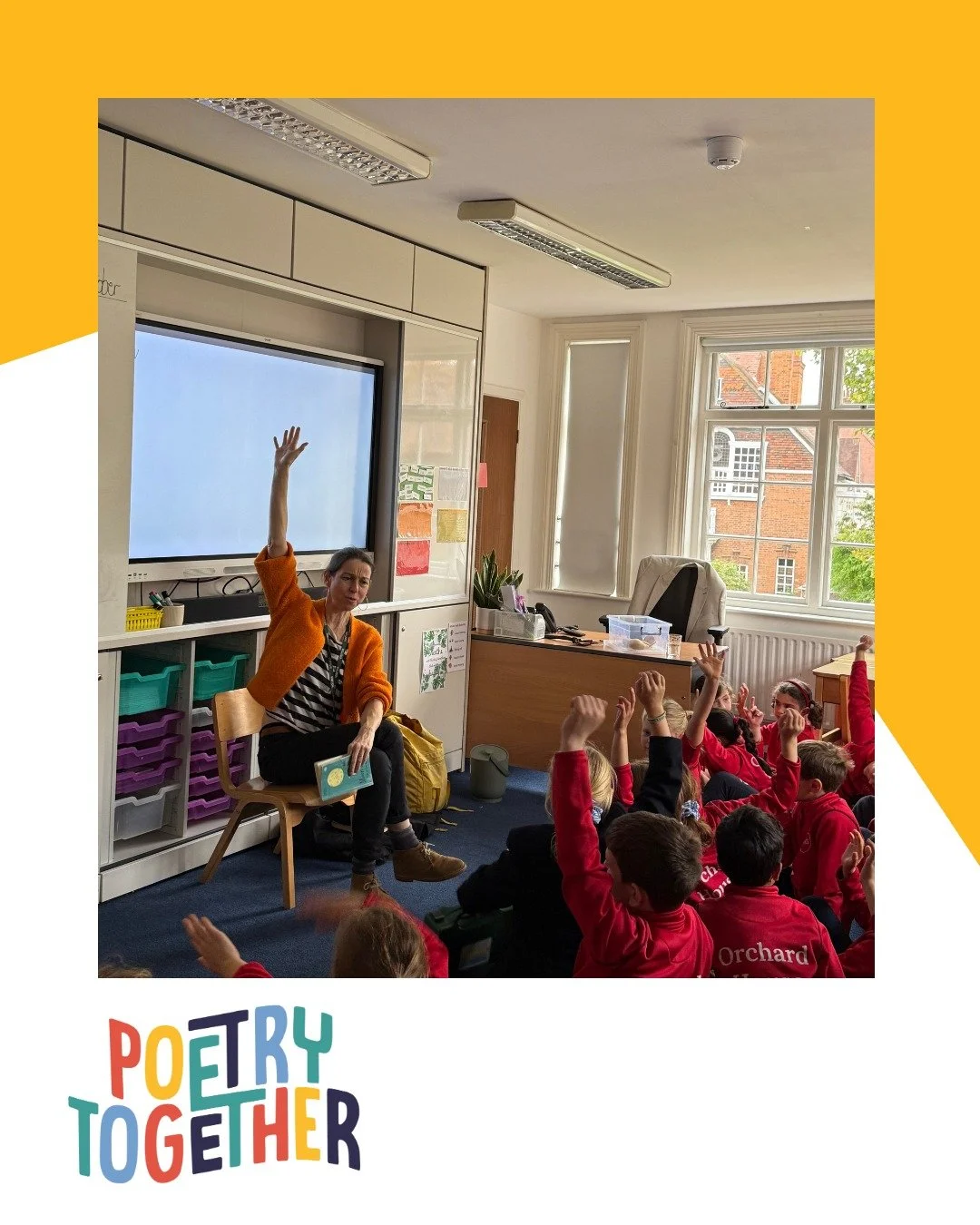 Poets on the Road Continues!

Kate Wakeling visited Orchard House School late last year, with students practicing their poetry and diving into fun, creative workshops. 

What a wonderful day of words, poetry, and imagination shared between teachers a