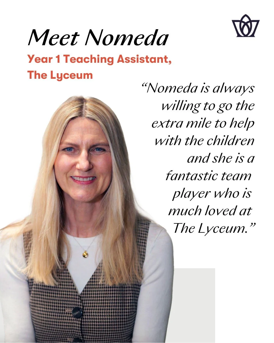 Meet Nomeda, Year 1 Teaching Assistant at The Lyceum School.

Like every successful organisation, Dukes Education has teams of dedicated people working behind the scenes; these are the people out of the limelight, the ones that work diligently, quiet