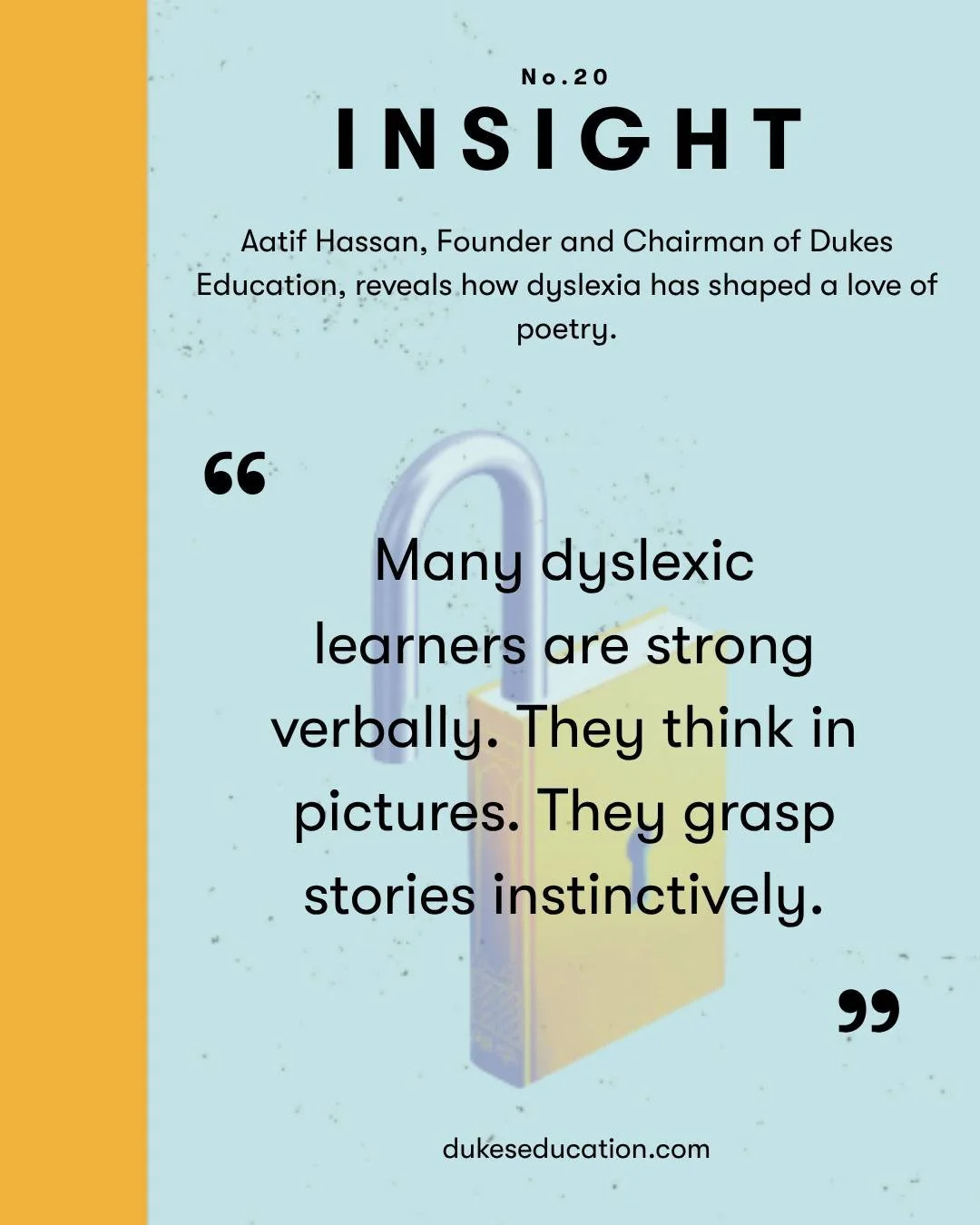 The 20th edition of Insight, Dukes Education&rsquo;s thought-leadership journal, is themed around Reading and aligns with the National Year of Reading&rsquo;s Go All In campaign. Insight is written by colleagues from across the Dukes family and our t