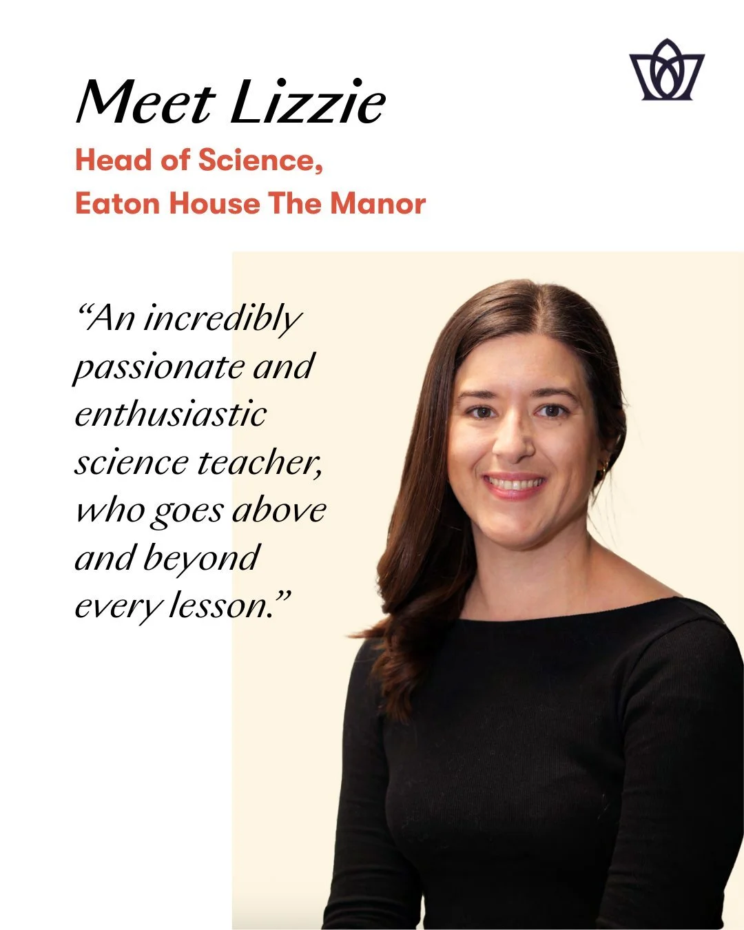 Meet Lizzie, Head of Science at @eatonhouseschools.themanor.

Like every successful organisation, Dukes Education has teams of dedicated people working behind the scenes; these are the people out of the limelight, the ones that work diligently, quiet