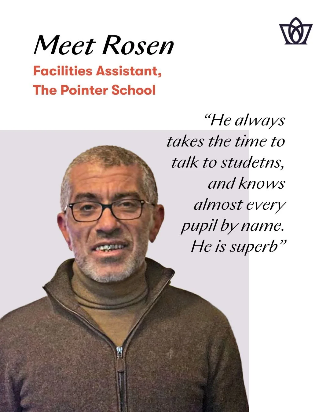 Meet Rosen, Facilites Manager at @pointerschool.

Like every successful organisation, Dukes Education has teams of dedicated people working behind the scenes; these are the people out of the limelight, the ones that work diligently, quietly and with 