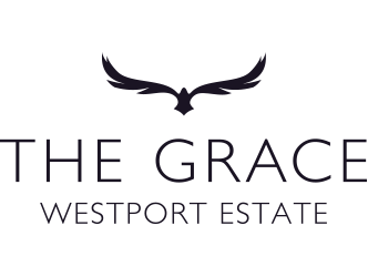 Logo for The Grace Westport Estate featuring stylized eagle wings and the estate name.