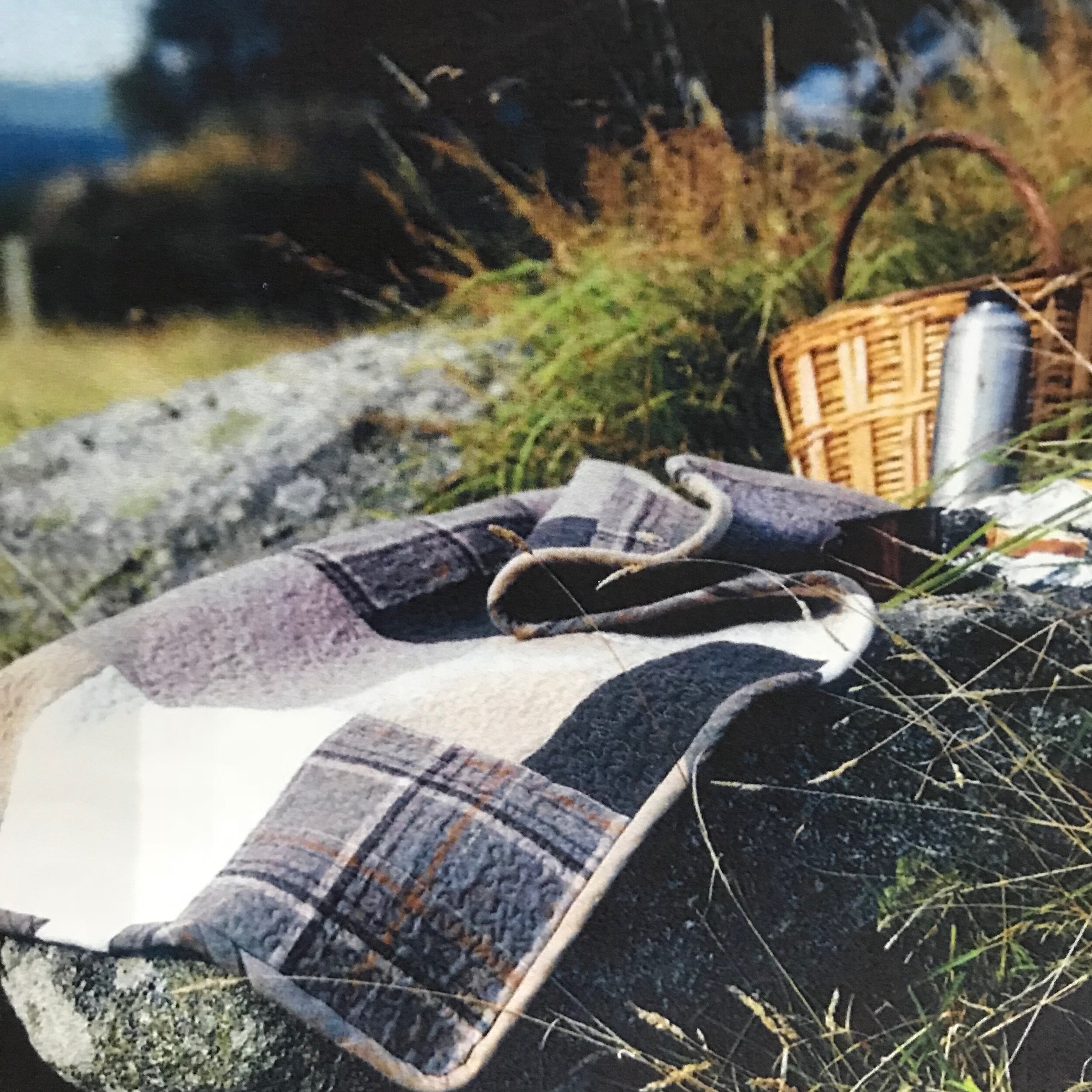 Tweed picnic rug