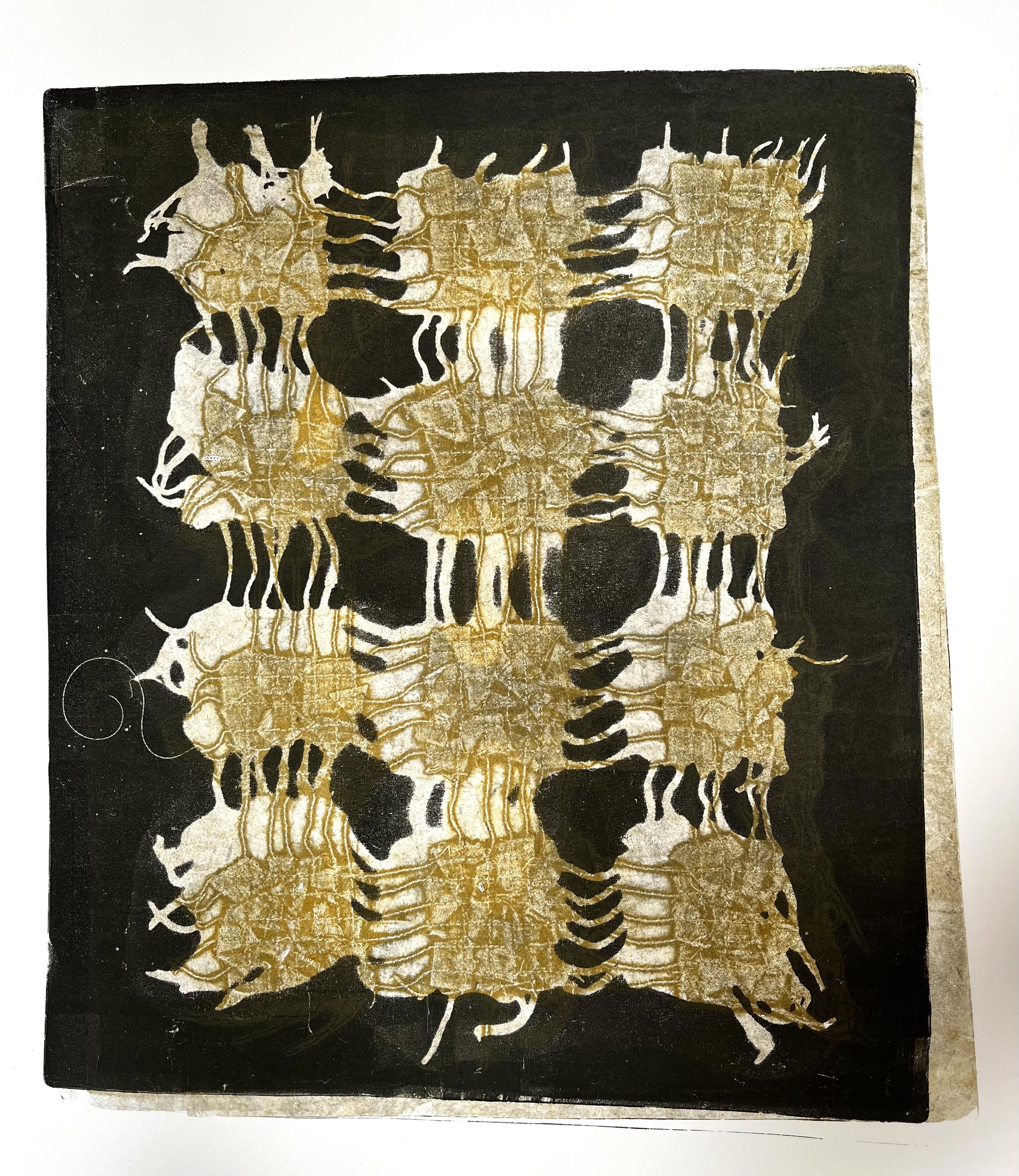 Water Soluble Weaves x Gelli Plate Printing