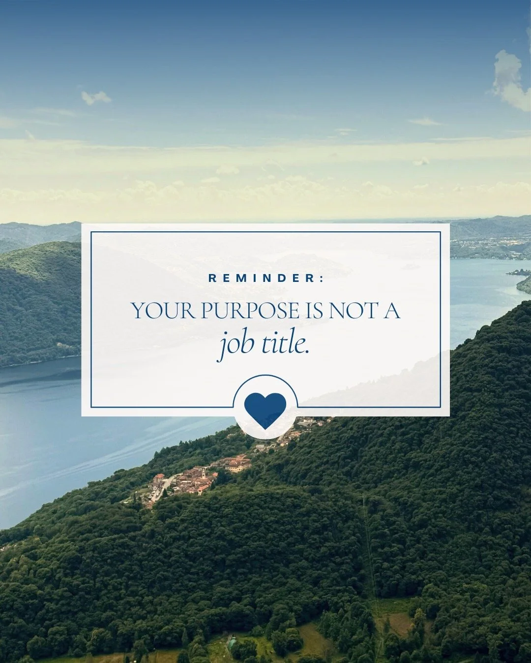 Your purpose is not a job title. 

It&rsquo;s not the corner office, the fancy degree, or the accolades that define it.

Purpose lives in your daily choices. It&rsquo;s in how you treat yourself and others, the energy you bring to every interaction, 