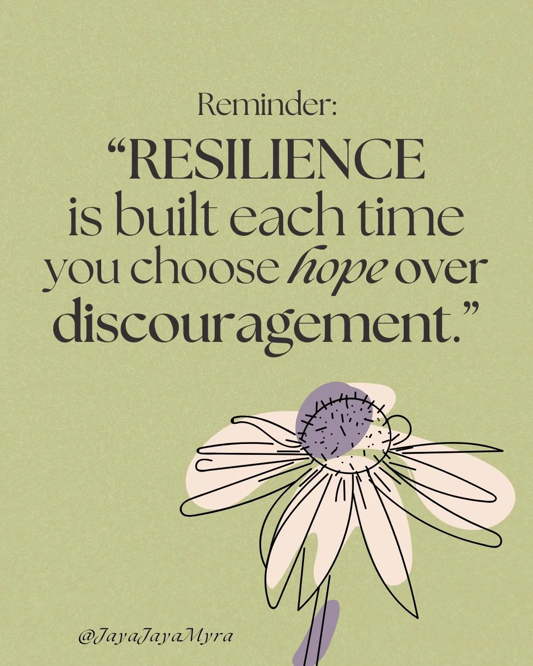 Resilience is NOT a trait you&rsquo;re born with.

It&rsquo;s something you build, moment by moment. It grows in the quiet decisions you make when things don&rsquo;t go as planned... Like the moments you feel tired, uncertain or tempted to give up, b
