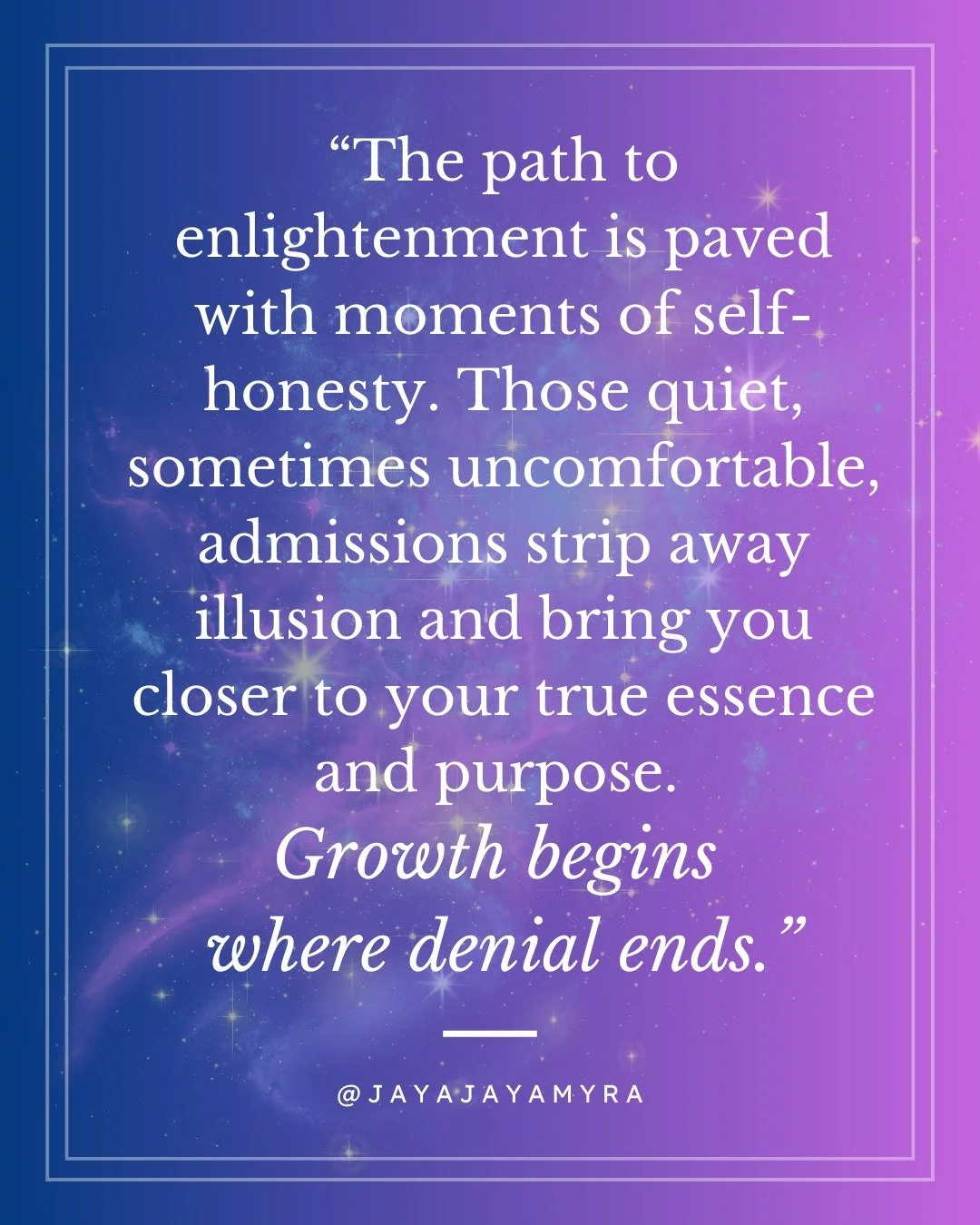 Self-honesty is often the thing that makes everything begin to shift...

Because it finally brings clarity to what has been quietly draining your energy, clouding your decisions or keeping you stuck in patterns that no longer serve you.

Many high-ac