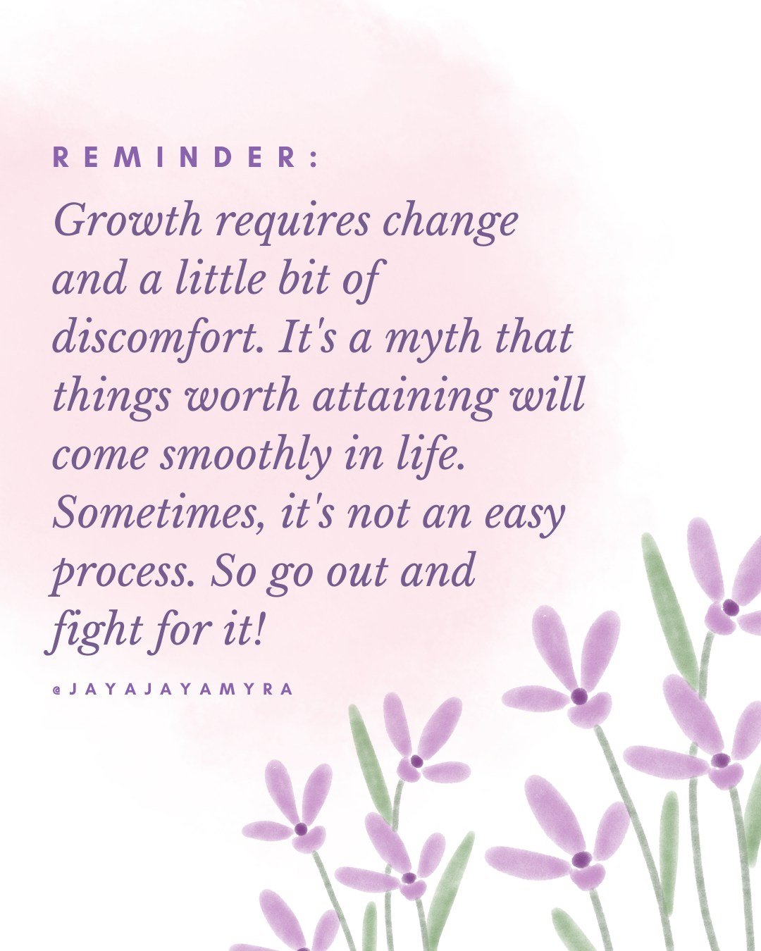 Growth almost never feels comfortable while it&rsquo;s happening. 

Most meaningful change will ask something of you: a new perspective, a new habit, a difficult conversation or the courage to let go of patterns/things that once felt familiar but are