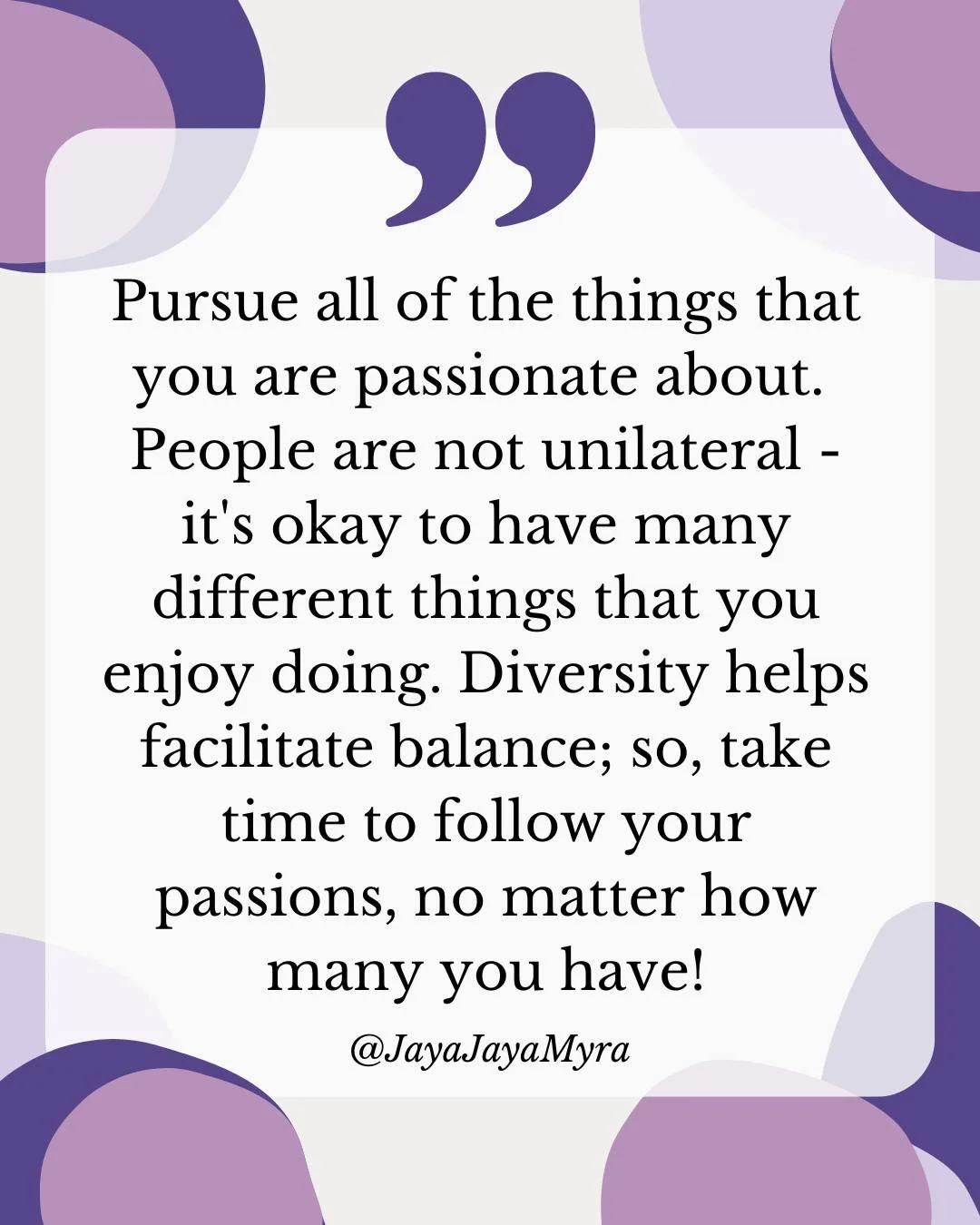 Here is something worth remembering: 

Your many interests are not a distraction from your purpose. They are part of your purpose.

The Pancha Bhutas (The Five Elements of Ether, Air, Fire, Water, and Earth) have long taught that human beings are as 