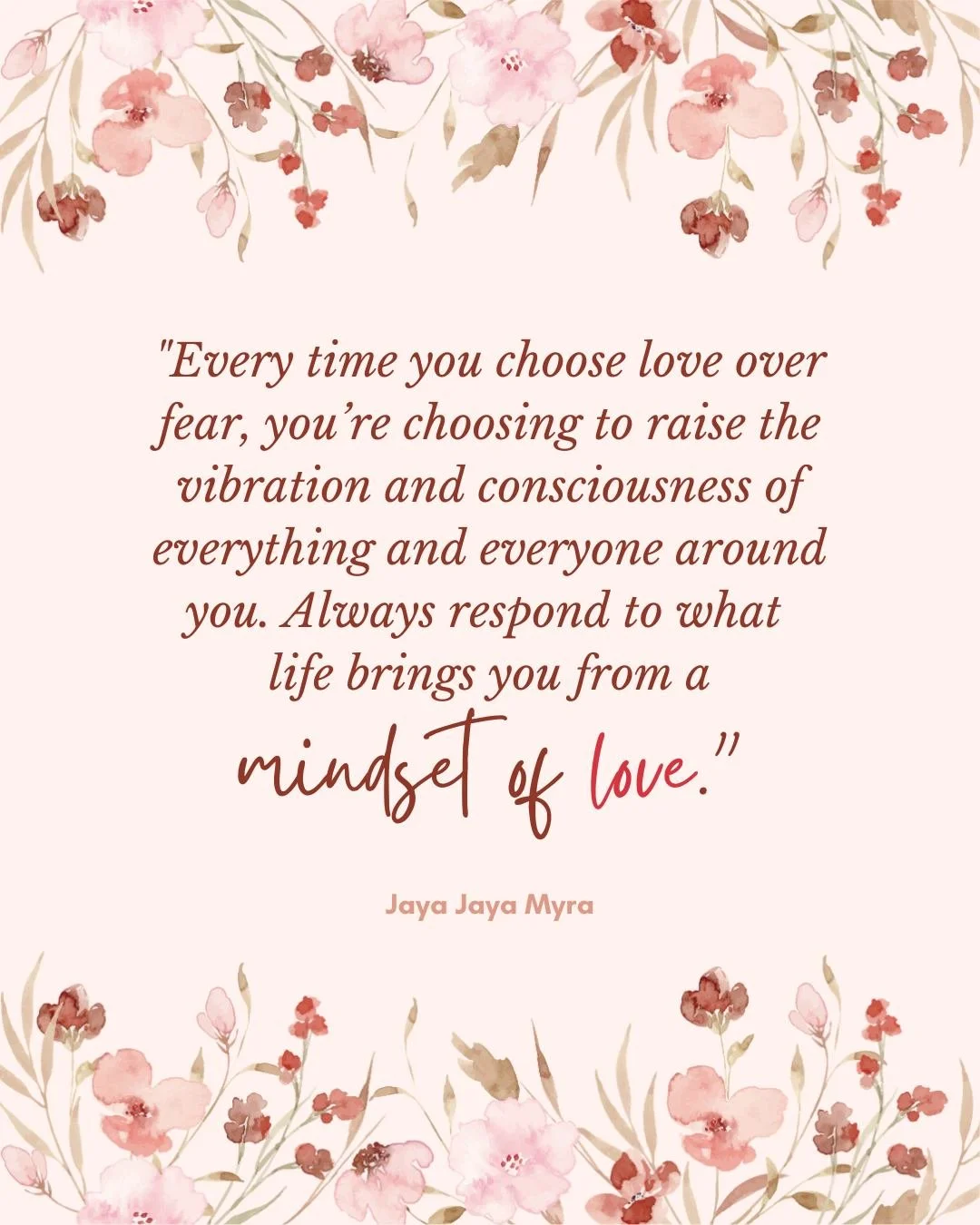 Fear contracts and suffocates everything it touches. 

It aggravates the Air element, scatters the mind, and pulls the Fire element away from its highest expression of clarity, courage and purposeful action. 

Love, by contrast, opens everything up. 