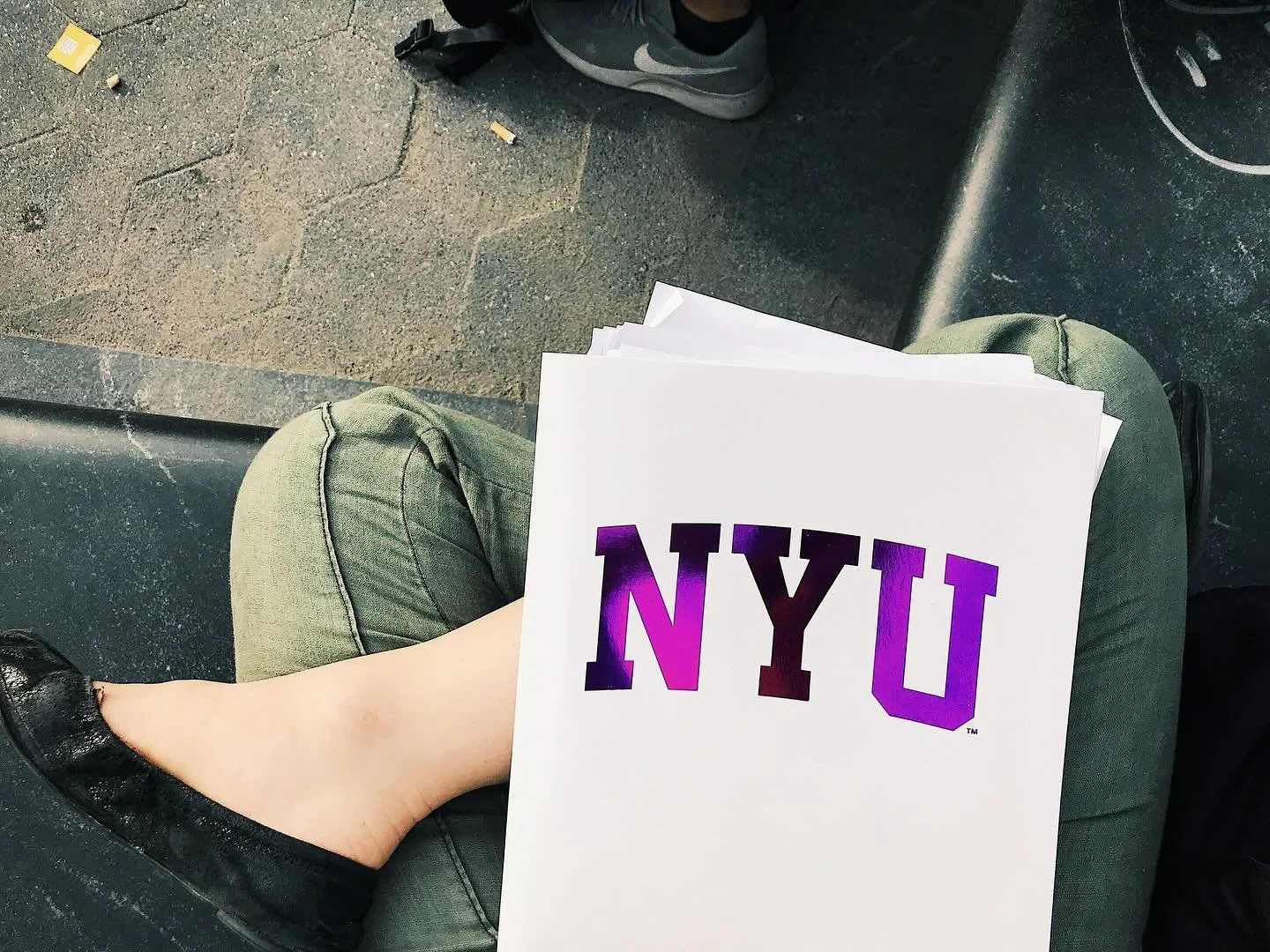 &bull;Today is the first day of school for the 25-26 school year! 
.
This photo popped up today, that I took exactly 6 years ago having just moved to NYC &amp; begun classes in the grad Design for Stage &amp; Film MFA program, feeling sort of tentati
