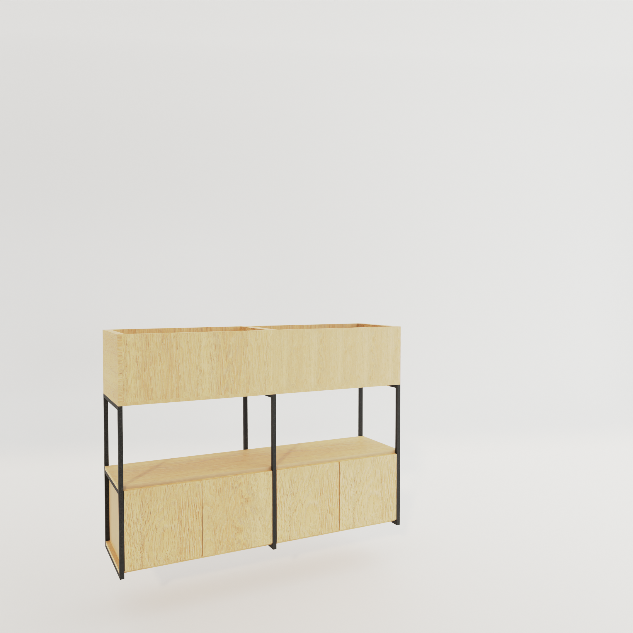 Small with wide box in oak