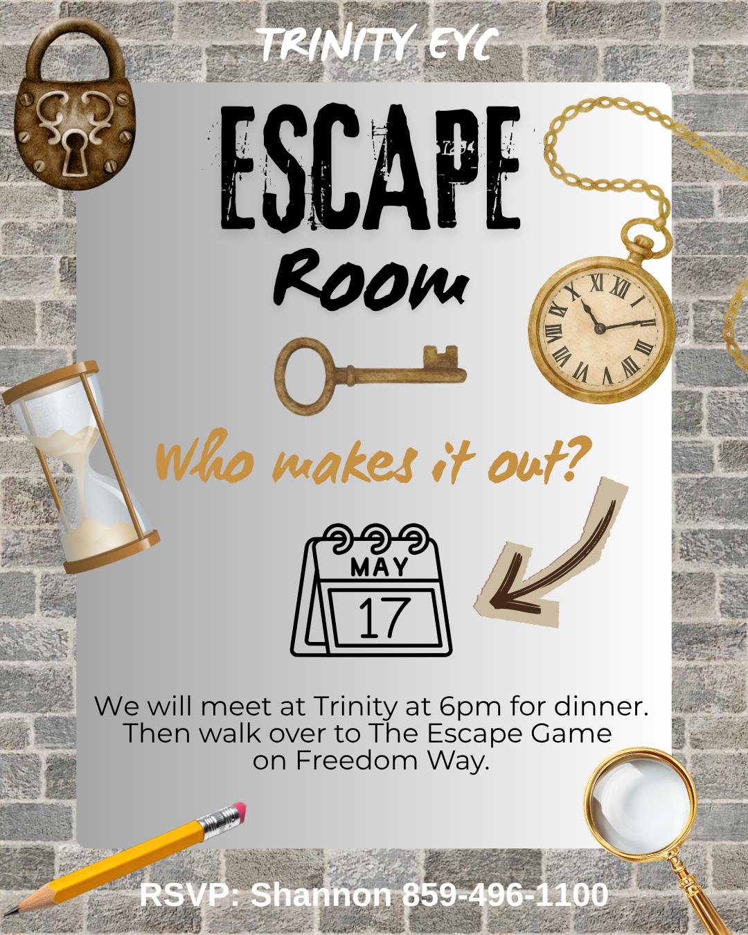 May 17: EYC Escape Room