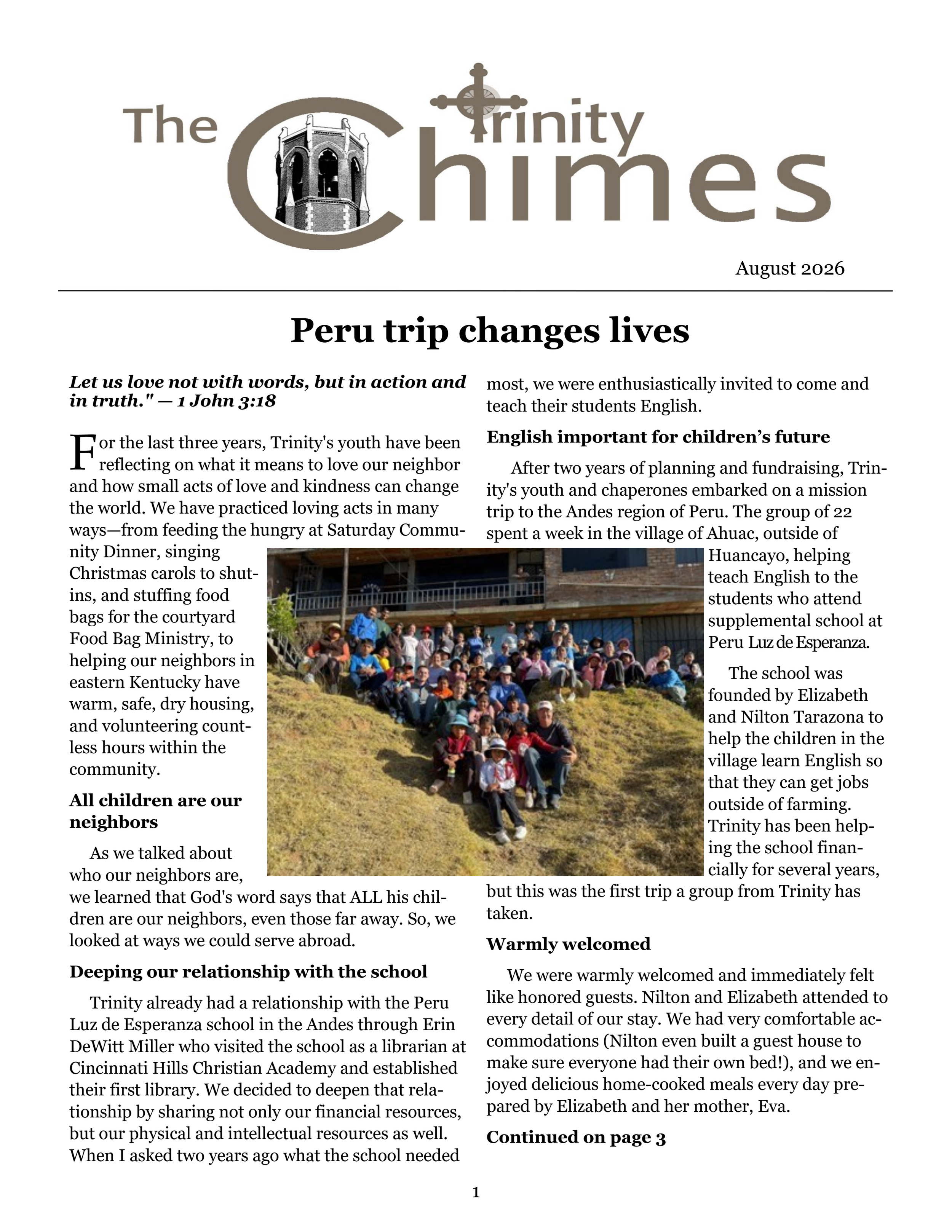 The Chimes: August 2026