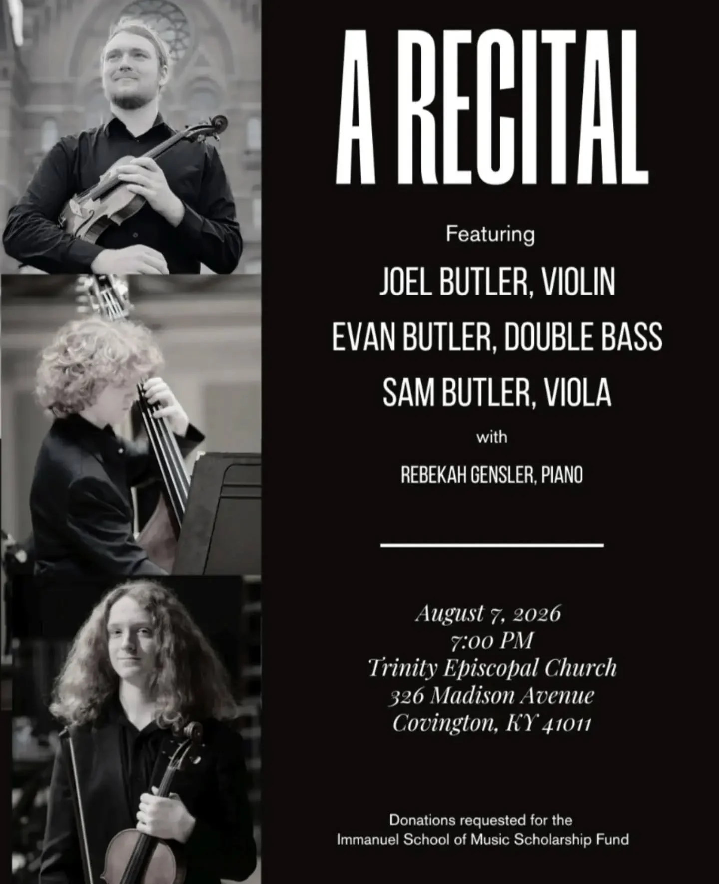 Aug. 7: Butler Family Recital