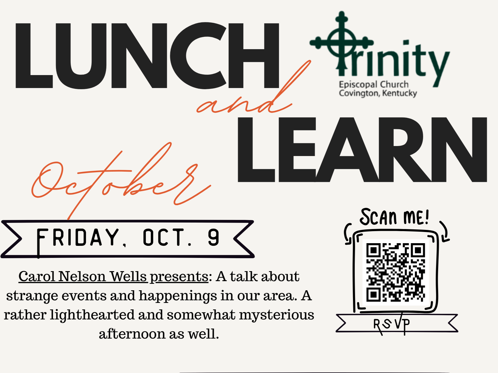 October Lunch &amp; Learn 