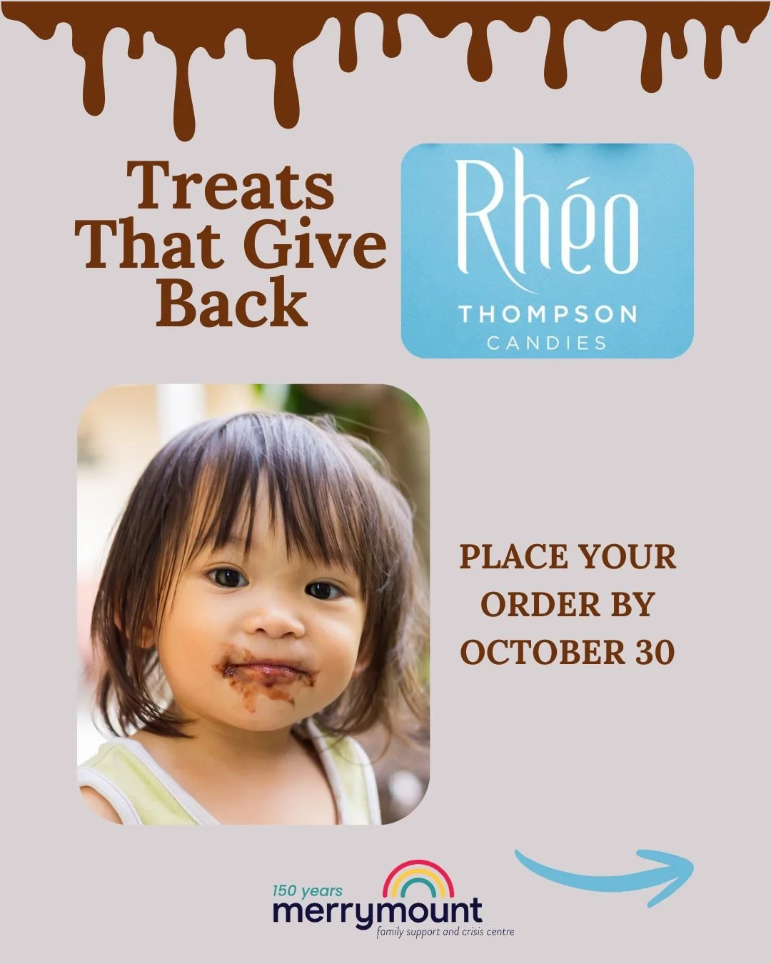 🍫 Have you seen the chocolate catalogue yet?
Don’t miss out on delicious treats that give back! Our fall fundraiser with Rhéo Thompson Candies is the perfect way to treat yourself and pick up thoughtful gifts for the holidays.
Orders a