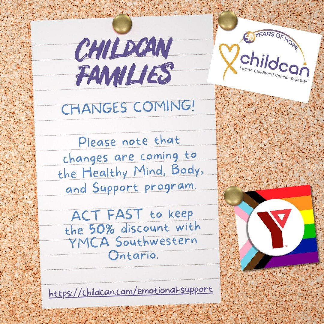 Reminder, today is the final day for Childcan families to sign up for YMCA Membership with 50% off! https://childcan.com/emotional-support