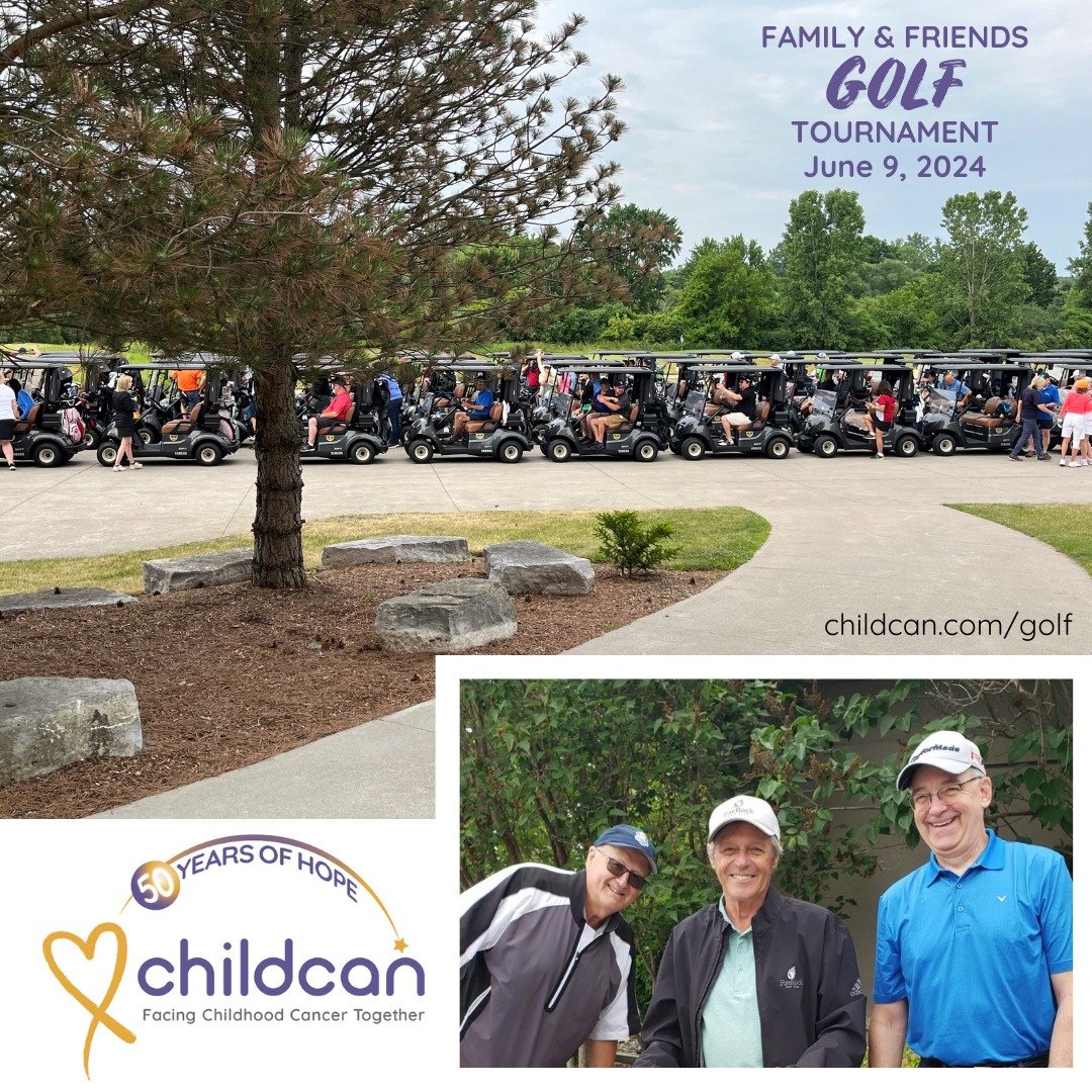 People are lining up to take part in the Family &amp; Friends Golf Tournament (and we are grateful to those buying hole sponsorships too!). Bob, Larry, and John can't wait to see you on June 9, 2024! Register now at https://childcan.com/golf 

#Facin