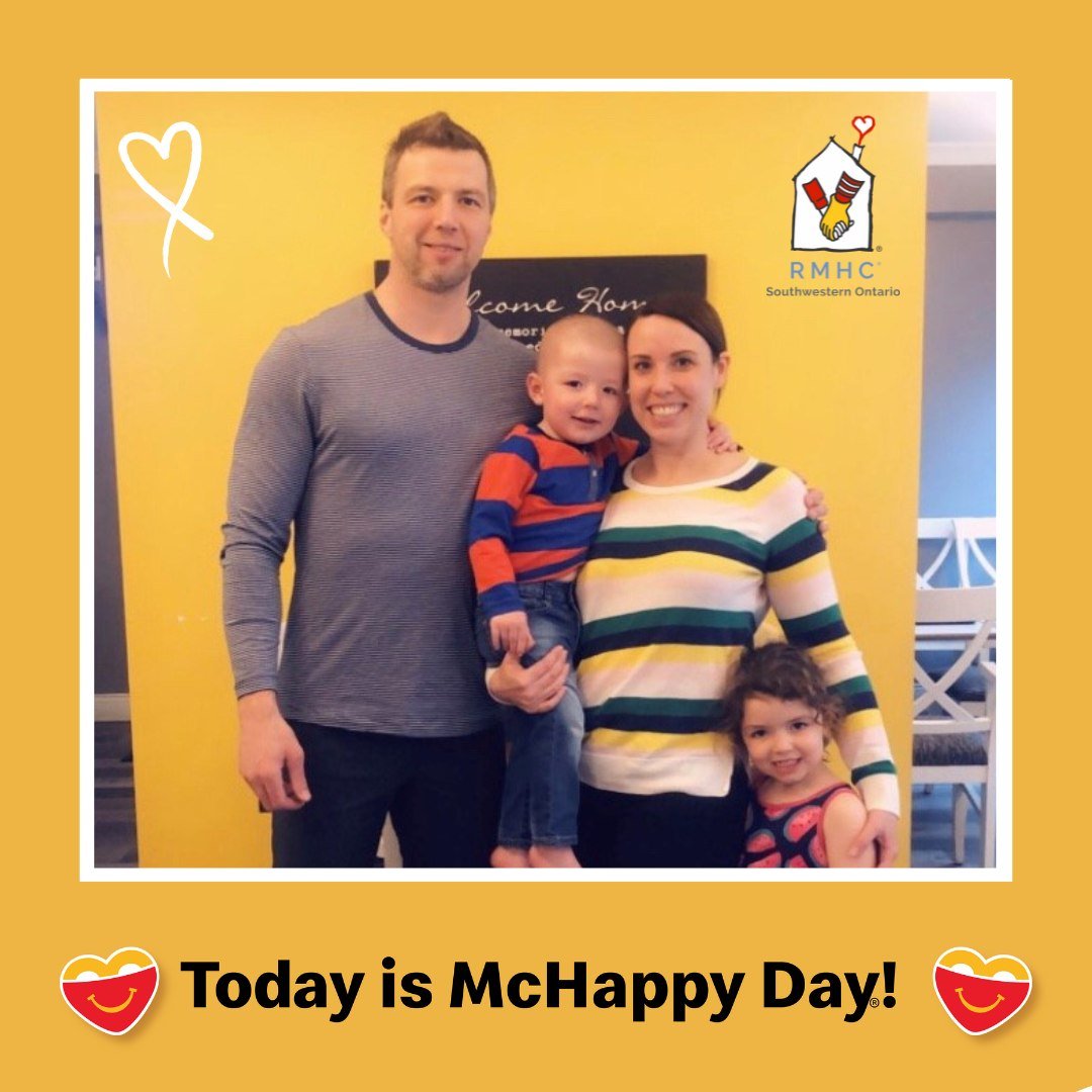 Wishing a wonderful McHappy Day to our friends at @rmhcswo with thanks and gratitude for all they do for families like Luke's. 

https://childcan.com/our-families-stories/luke #FacingChildhoodCancerTogether 💛🎗💛 #KeepingFamiliesClose #McHappyDay202