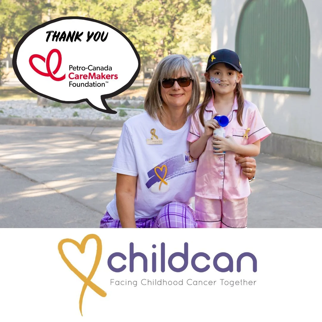 Thank you to @petrocanadacaremakers for your loyal support of Childcan&rsquo;s Treatment-Related Travel Program, and for giving Suzanne the opportunity to tell the participants of your Strides for Caregivers event about the difference you&rsquo;re ma