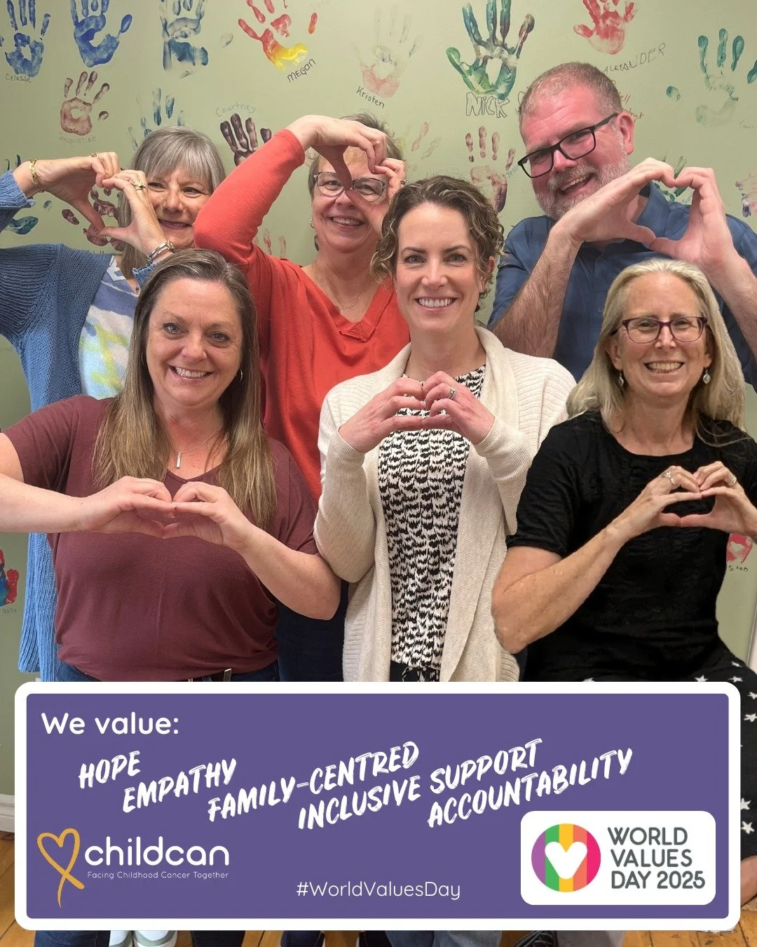 It's #WorldValuesDay and the perfect time to remind you all of the values we hold in our hearts:
🎗Hope
💛Empathy
👪 Family-Centred
💛Inclusive Support
🎗Accountability
These values act as a filter for everything we do and the decisions we make. Thes