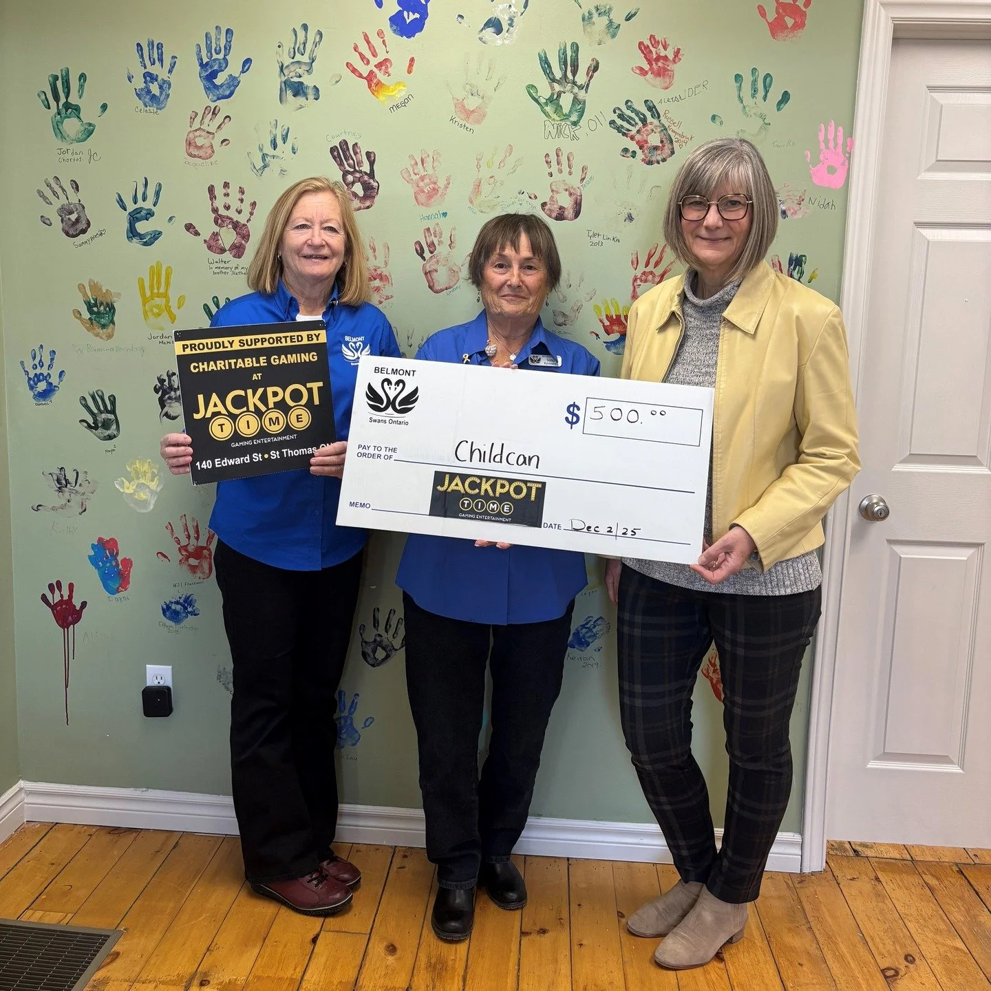 We're so grateful to everyone who donated yesterday! We're especially grateful to those who stopped by, including the @belmontswans2025, Carling Heights Optimists, and the amazing family who have been collecting cans and raised $1,300! You know who y