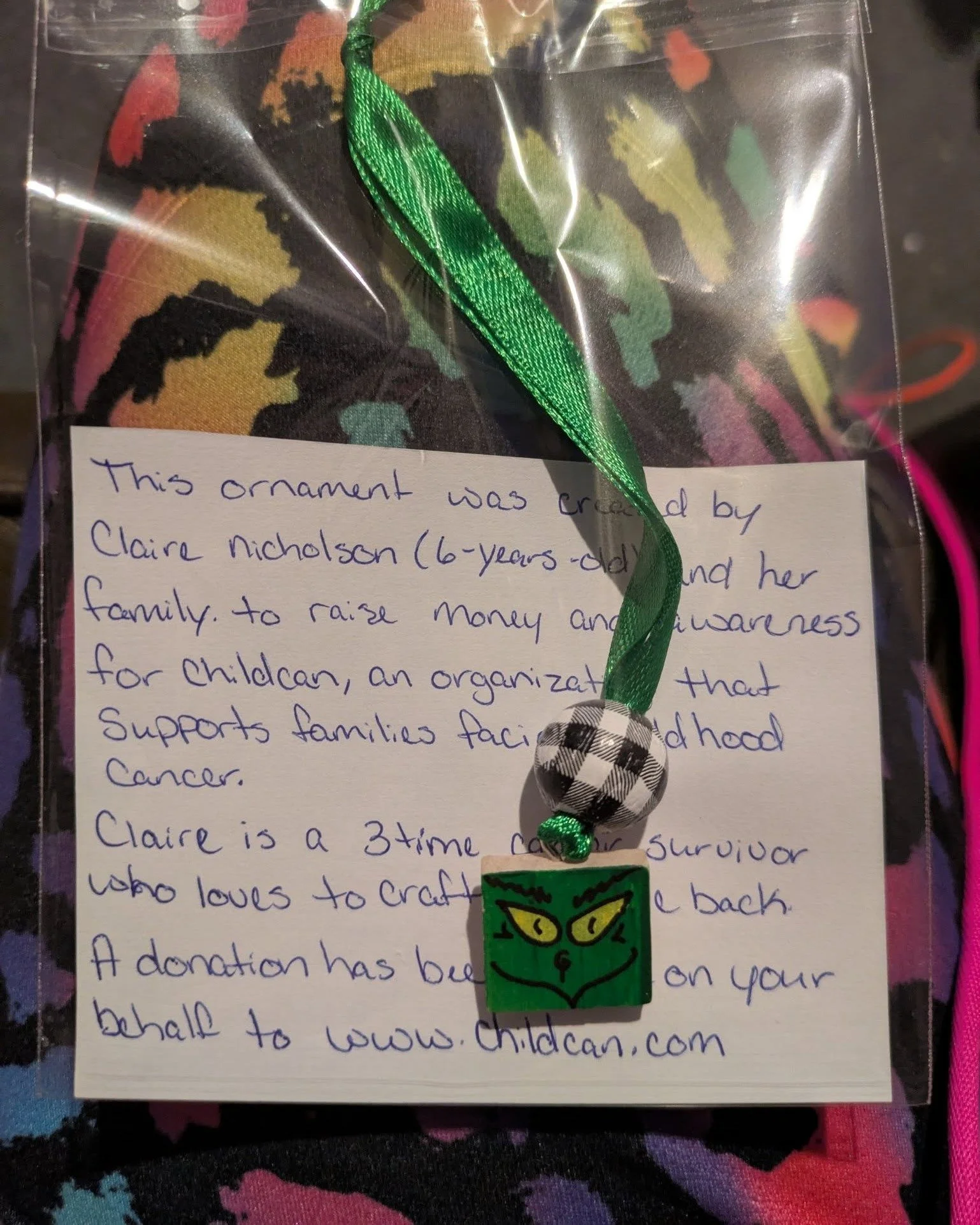 This fundraiser made our hearts grow at least three sizes...! Should you wish for your own special Grinch, please head over to our Facebook page to see our shared post, so that you can order one directly from Mandy and Claire. Thank you to the whole 