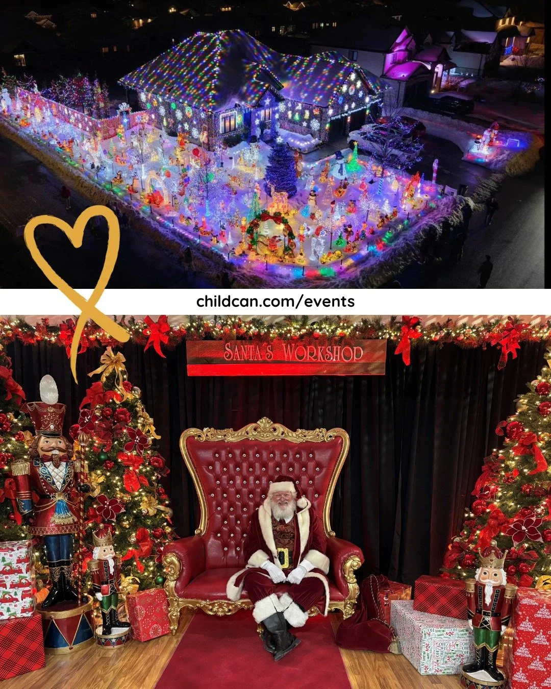Have you booked your Holly Jolly Photos @coventgardenmarketcanada yet? Or gone to see the spectacular @griswoldildertondisplay? 

Learn more (and grab your photo timeslot before it's gone): https://childcan.com/events 
#FacingChildhoodCancerTogether?