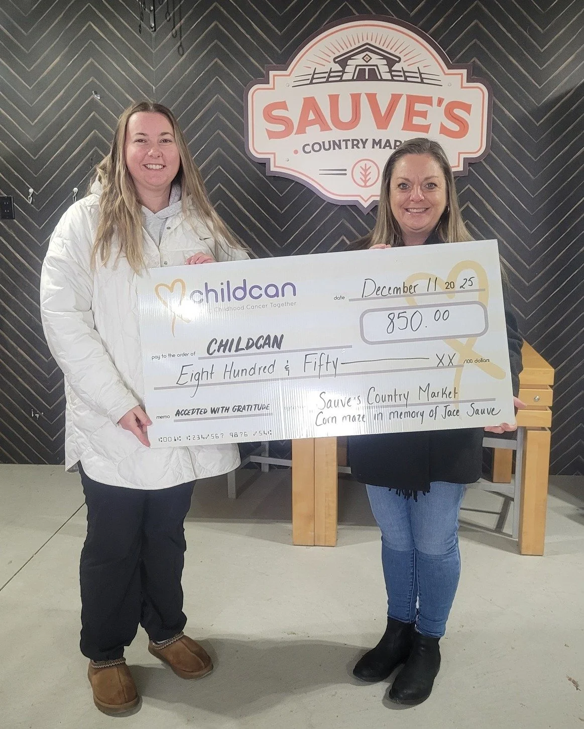 🌽It might be corn-y but we're so grateful to @sauvescountrymarket who raised $850 through their Corn Maze this year! 

These funds are raised in memory of Jace Sauve, ensuring his legacy remains one of hope for others. 

Thank you to everyone who at