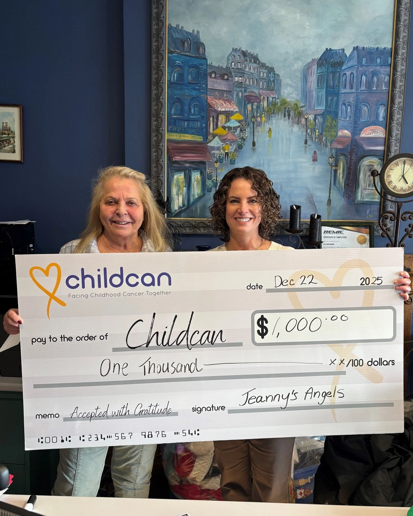 Thank you to Jeanny's Angels for your generous gift this holiday season! 

We are #FacingChildhoodCancerTogether💛🎗💛