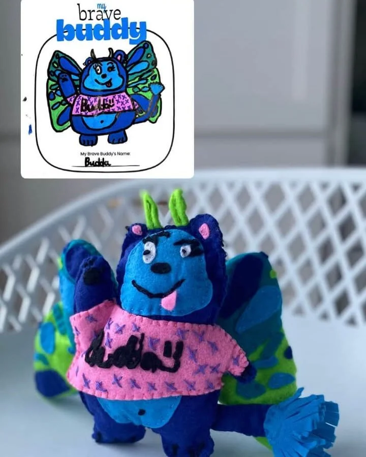 👀CHECK OUT these amazing stuffies!!🐻 Want the back story? Here we go... One amazing member of our circle of community reached out to us before the holidays to say that she'd like to make unique personal stuffies for 10 Childcan Kids based on their 
