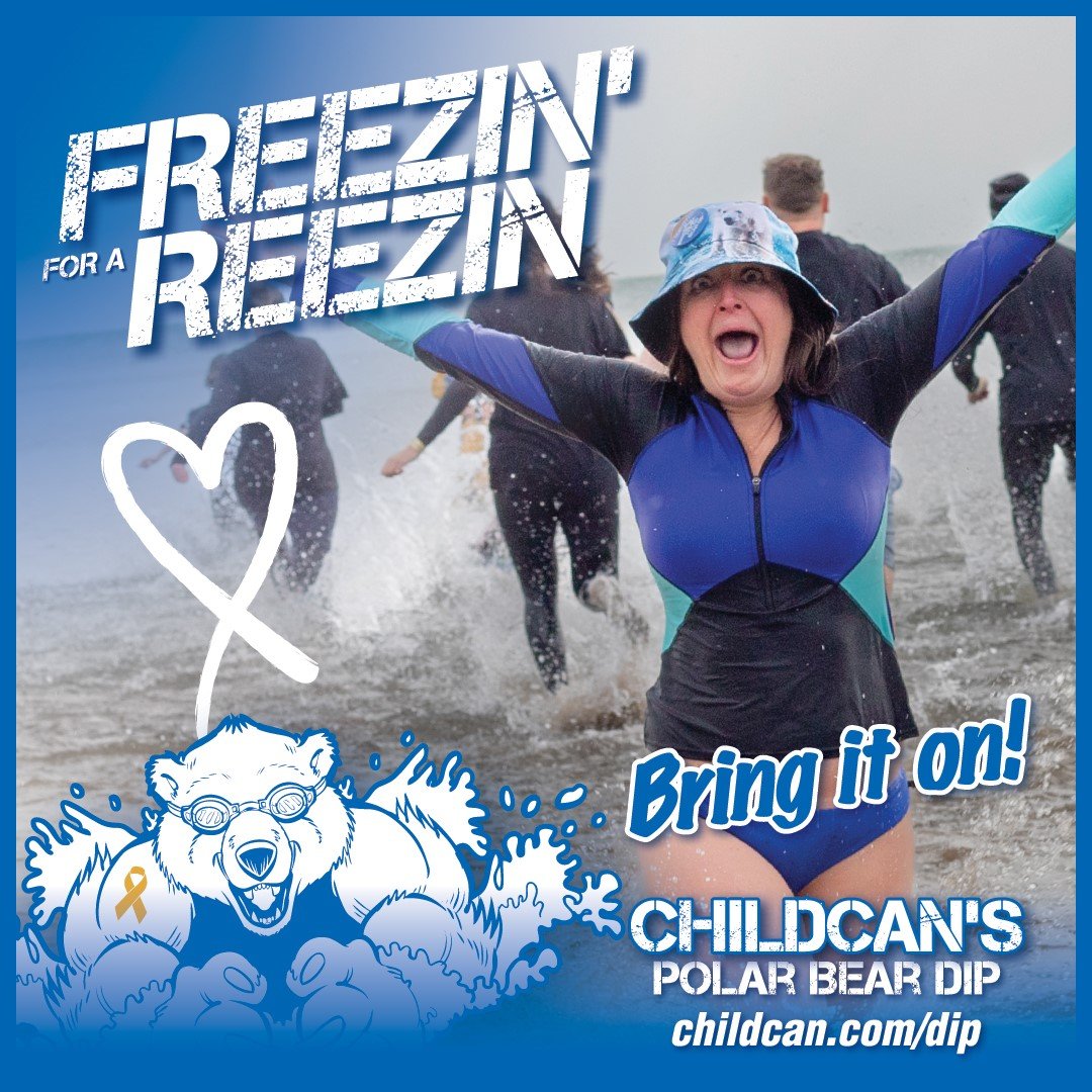 With one month until the first Polar Bear Dip, we say "Bring it on!" 

One woman told us that Childcan's Polar Bear Dip cured her hot flashes! What's your Reezin' for Freezin'?

Not registered yet? Go to https://childcan.com/dip. The earlie