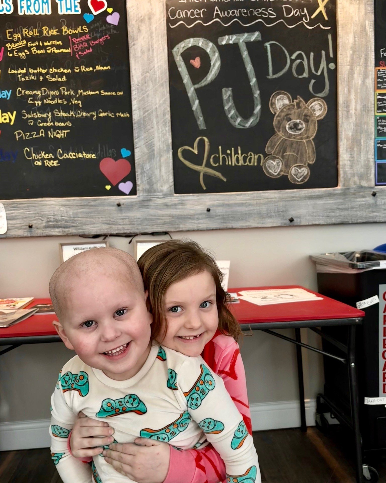 PJ Day brought so much JOY and HOPE! Over $7,500 has been raised so far, with funds still coming in and PJ Days continuing. We're aware of another PJ Day tomorrow and 2 in March! 
Big thanks to:
@brittlestar 
@capitalpaving (combining PJ &amp; Pancak
