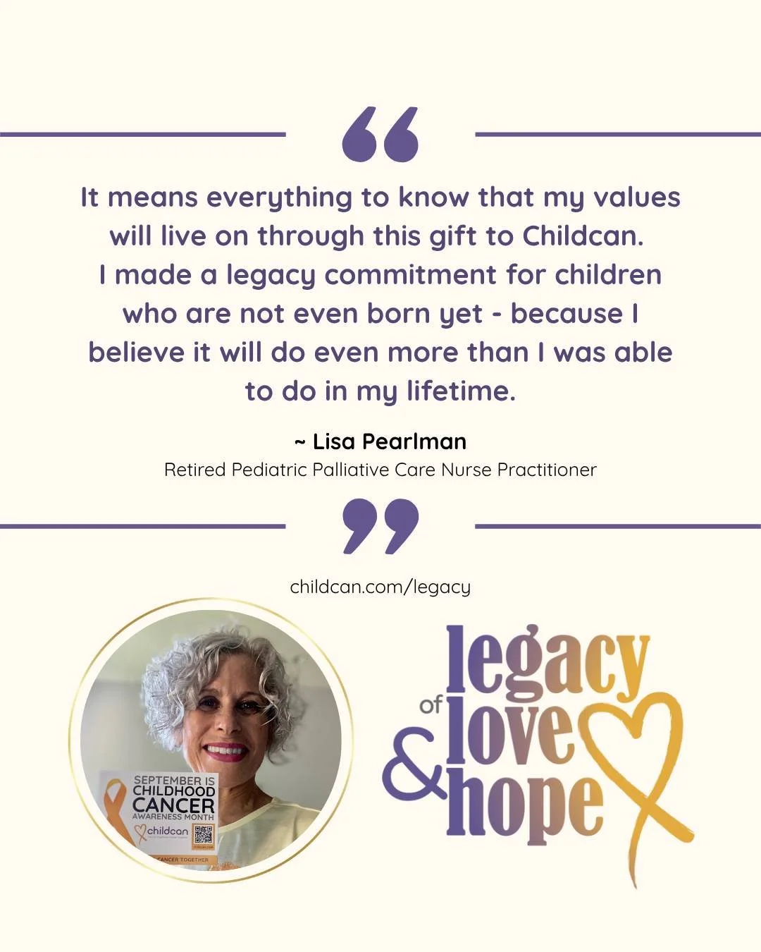 May is Leave a Legacy Month. We're so grateful to everyone who leaves a gift to Childcan in their Will. We don't want to wait to say thank you, so we're doing it now. THANK YOU! 🫶

If you're considering leaving a gift, please visit our website, http