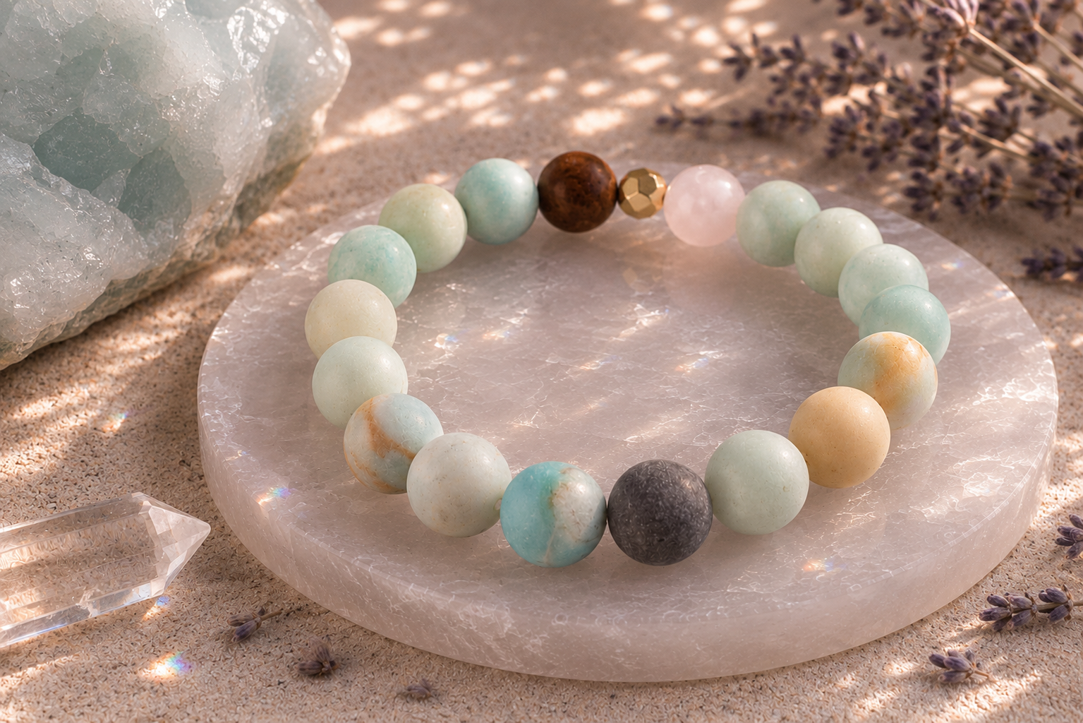 10mm Amazonite Mindfulness Bracelet