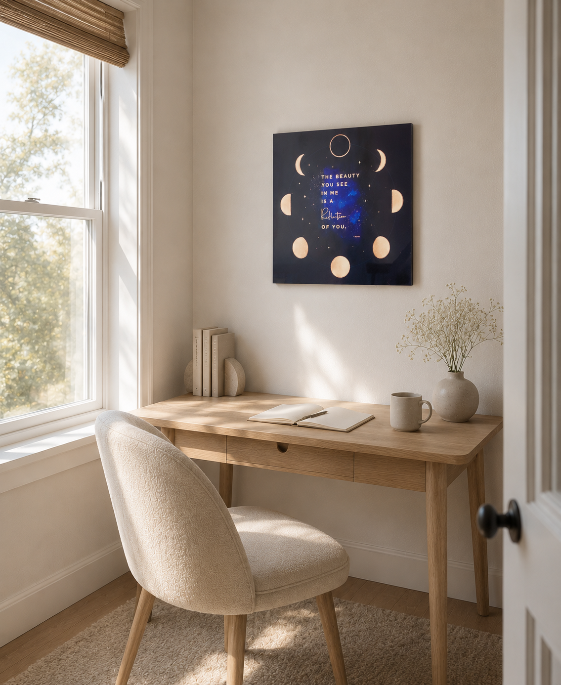 Moon Reflections Metal Wall Art