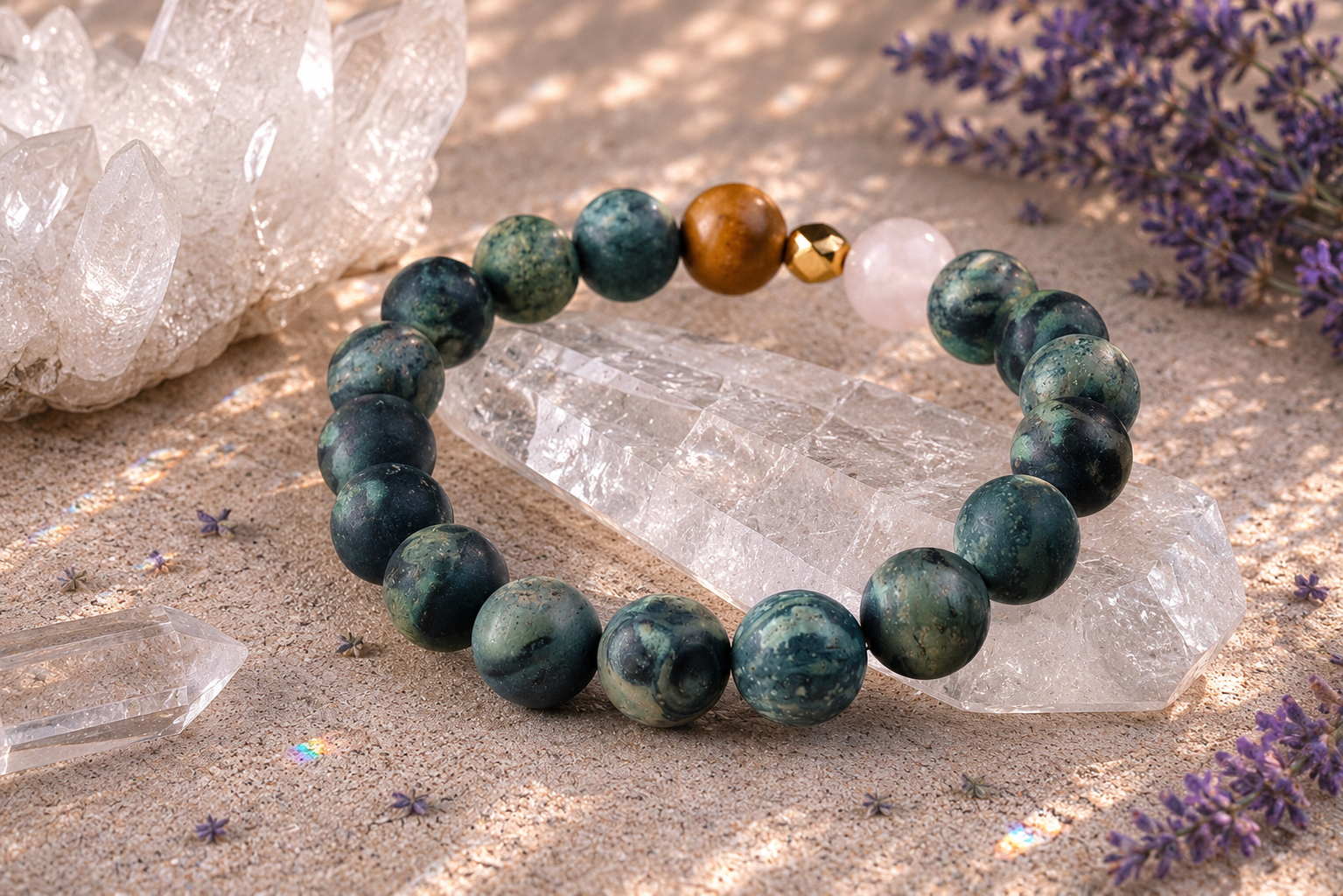 10mm Kambaba Jasper Mindfulness Bracelet