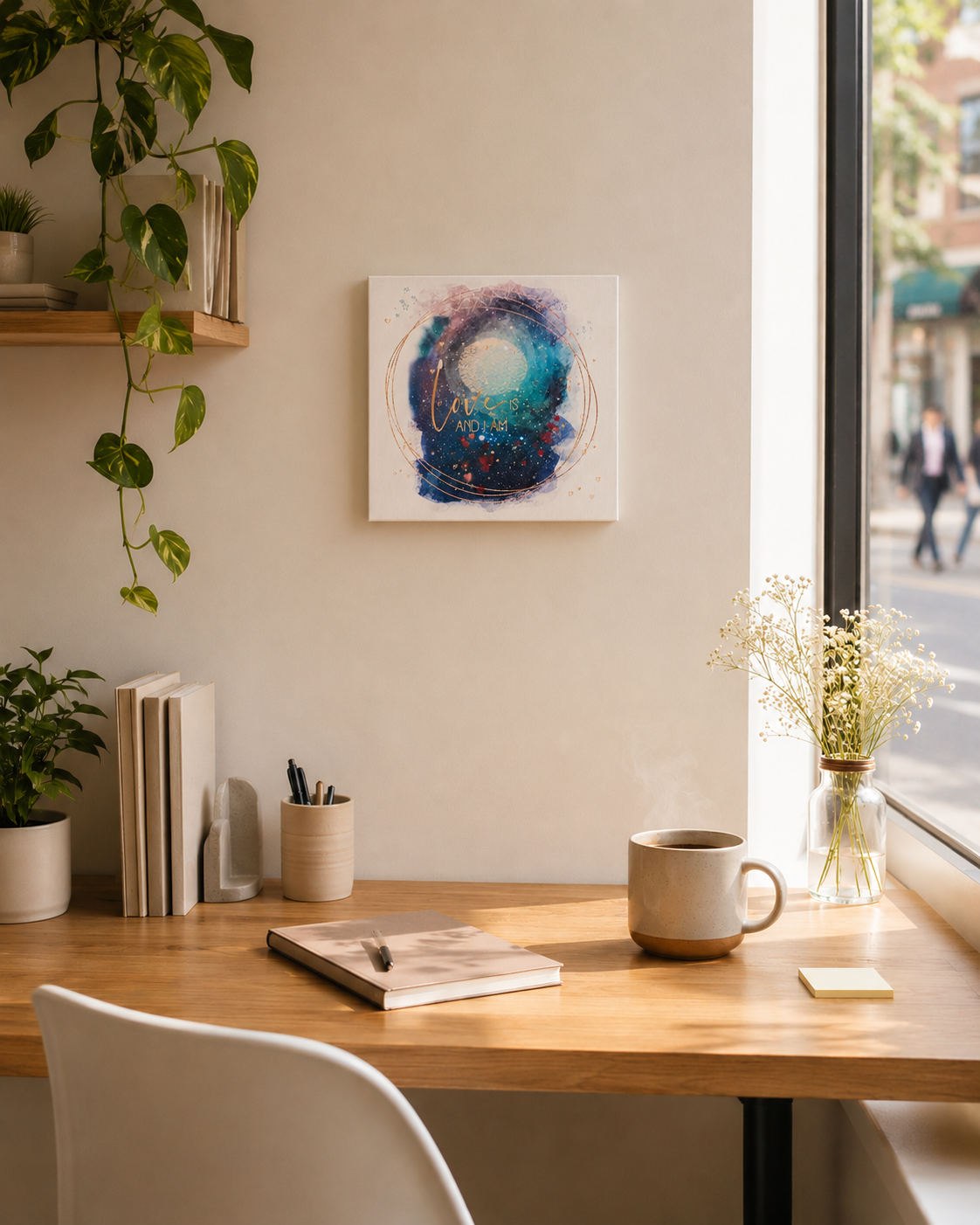 Canvas Wall Art "Love is and I am"