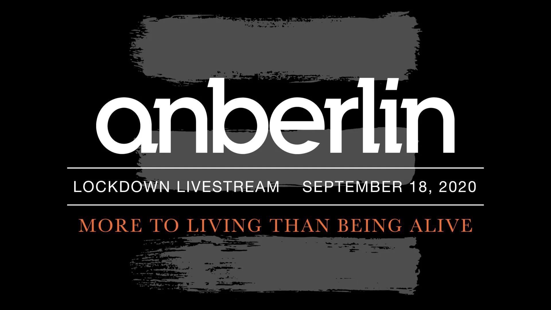 Anberlin "More To Living Than Being Alive" Lockdown Livestream Tonight