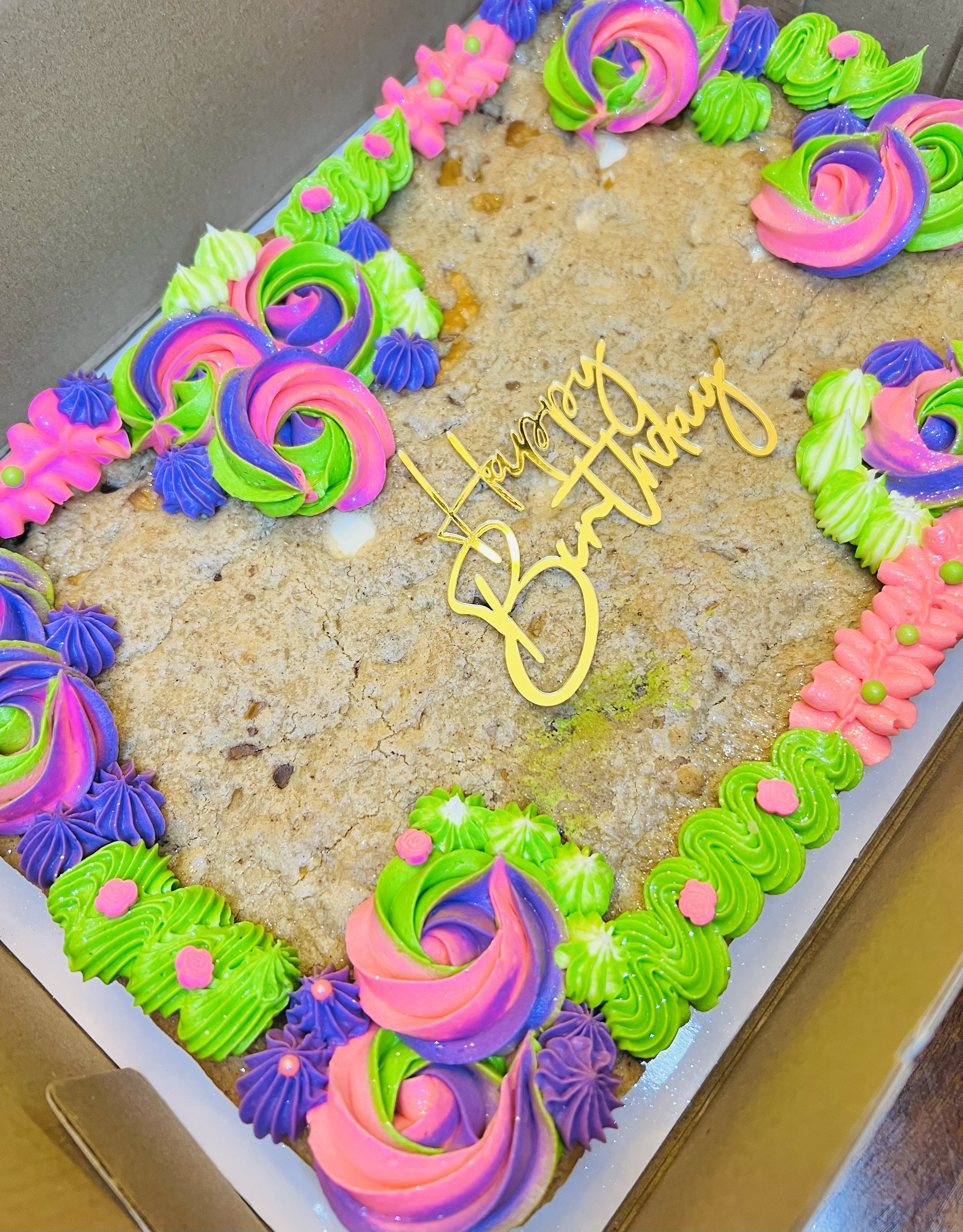 1/2 Sheet Cookie Cake 