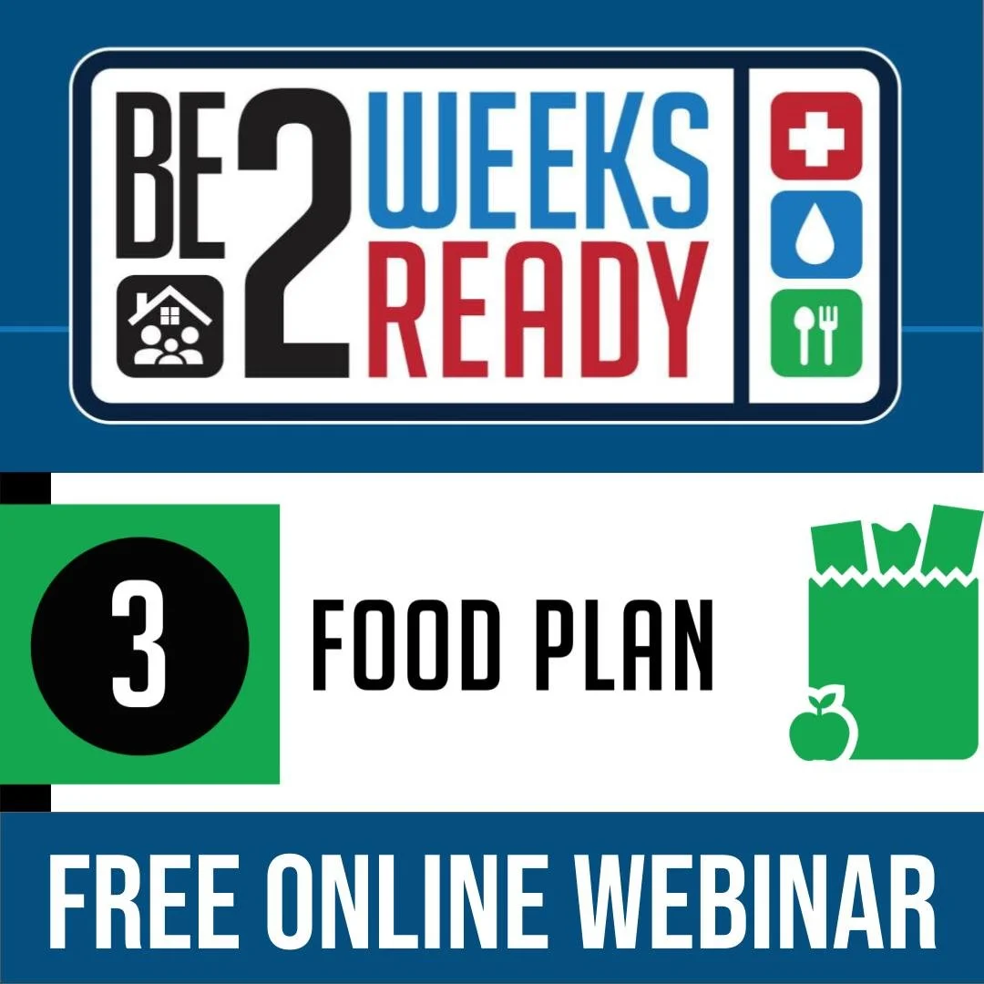 Be 2 Weeks Ready | Unit 3 - Food Plan ☞ Online