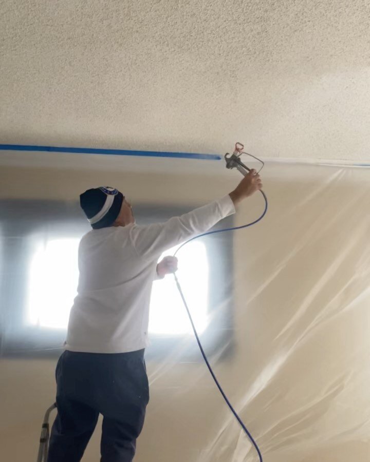 Paint Popcorn Ceiling Airless Sprayer Shelly Lighting