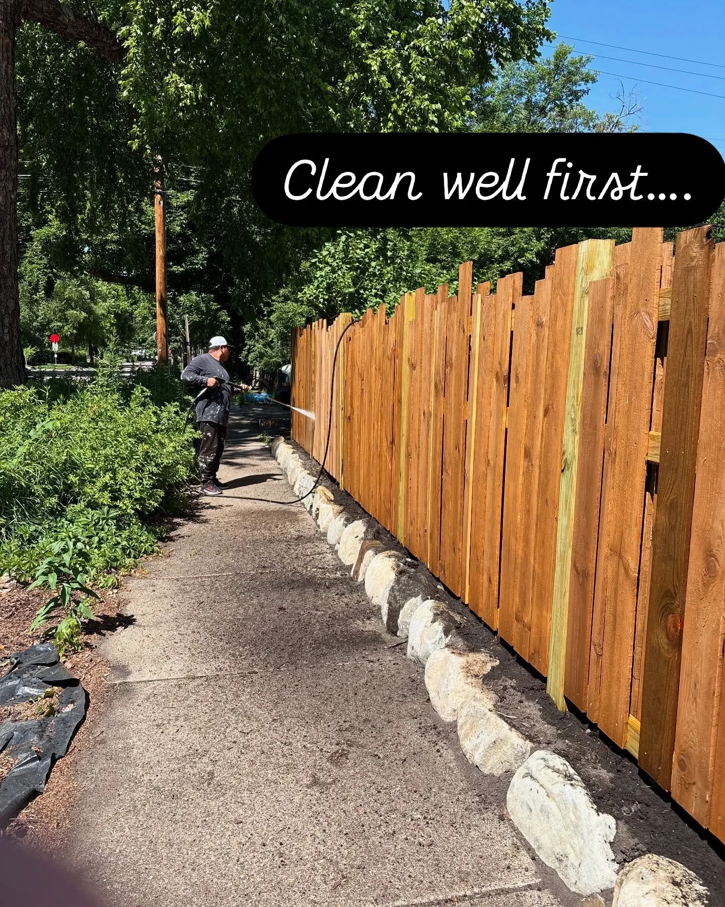 Call or text Jose for your Fall stain and paint projects. 612-309-7934