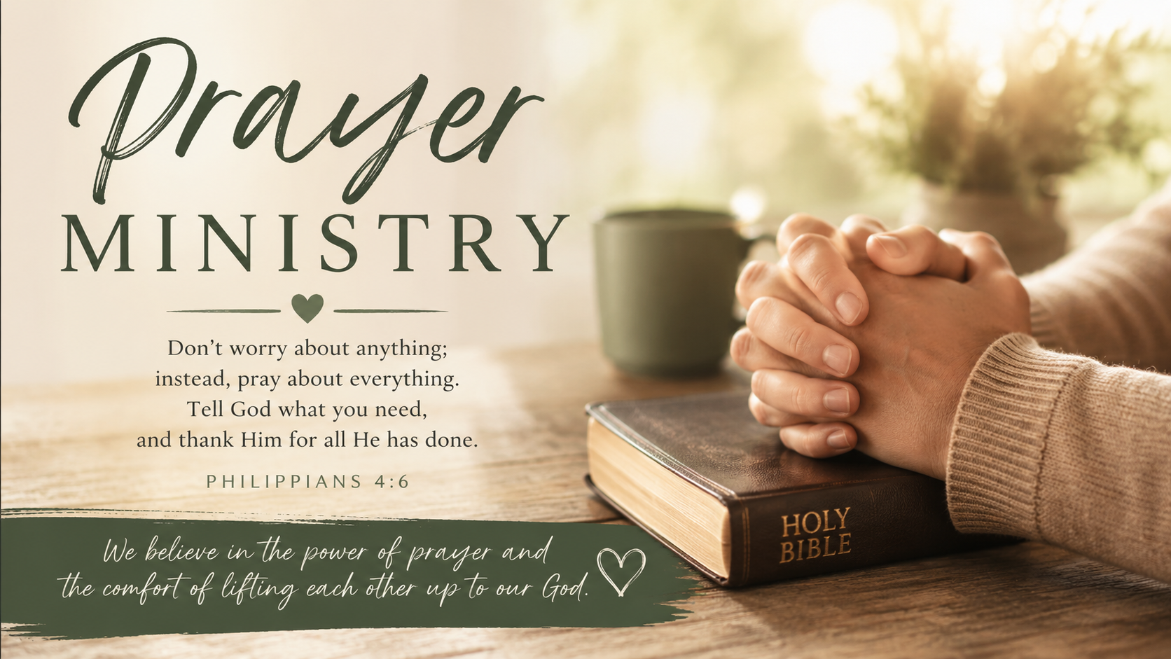 Drive-up Prayer Ministry &amp; Prayer Group