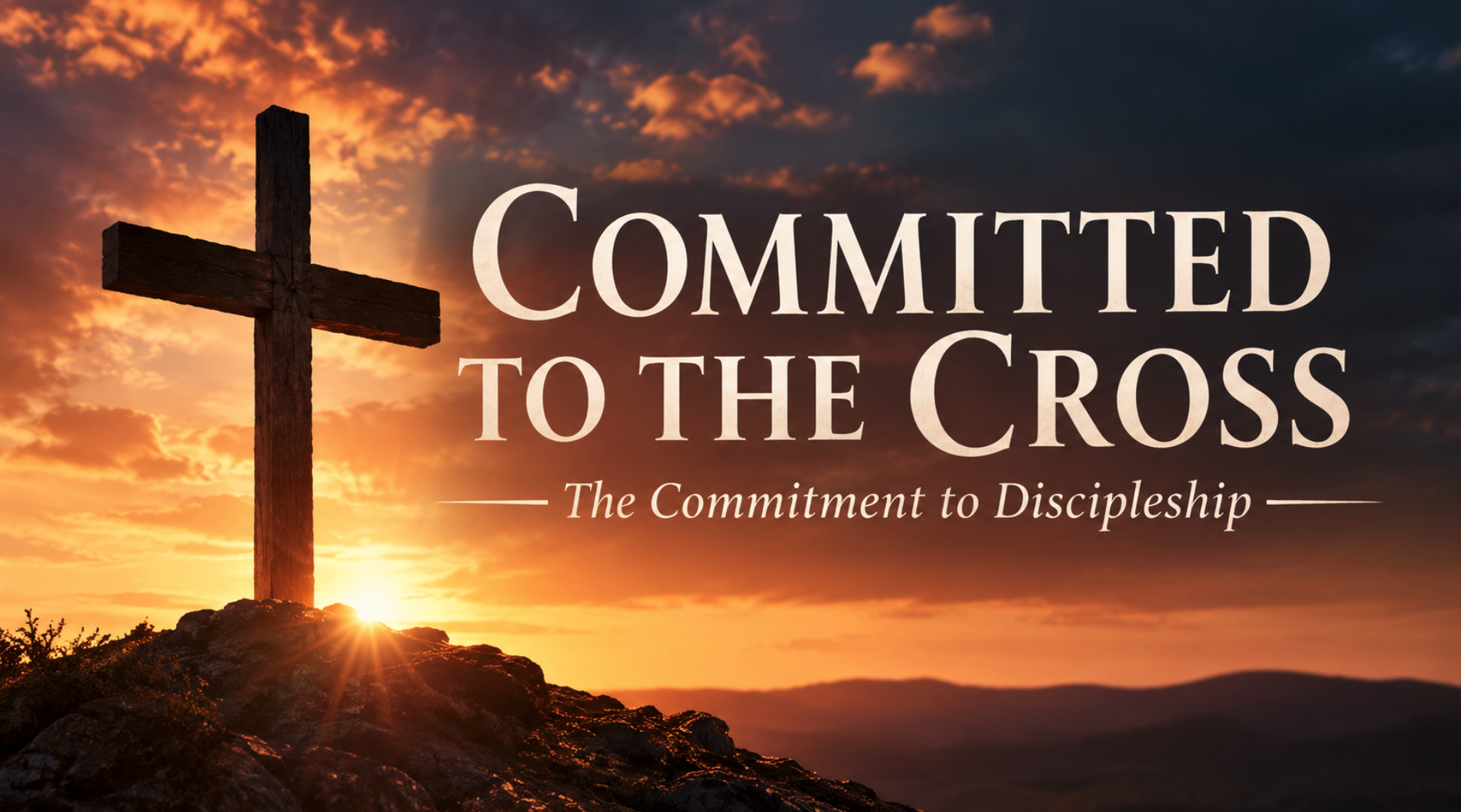 8/30/26 The Commitment to Discipleship